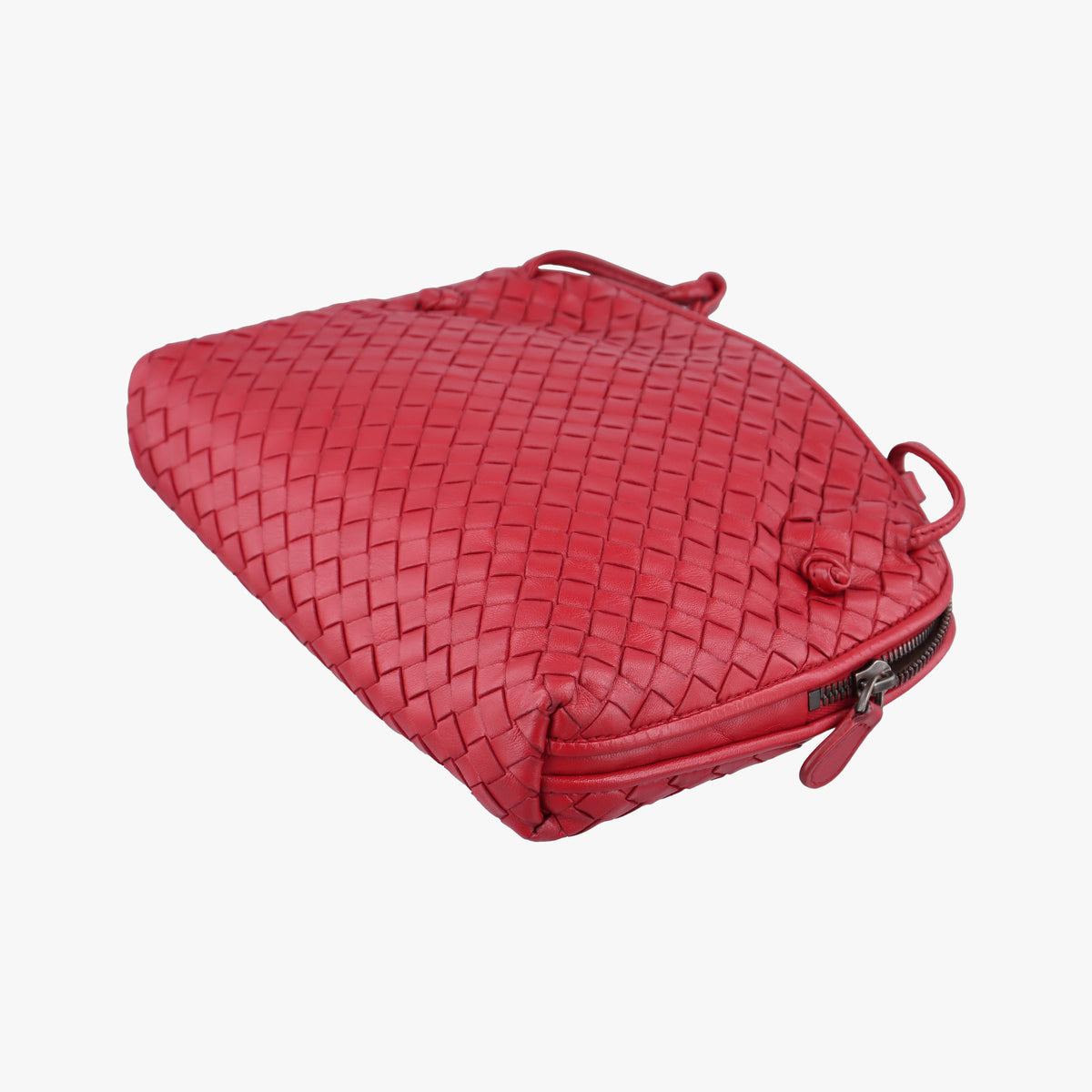 Pre-owned Bottega Veneta Nodini Intrecciato Rose Lambskin  shoulderbag | stylenewstar