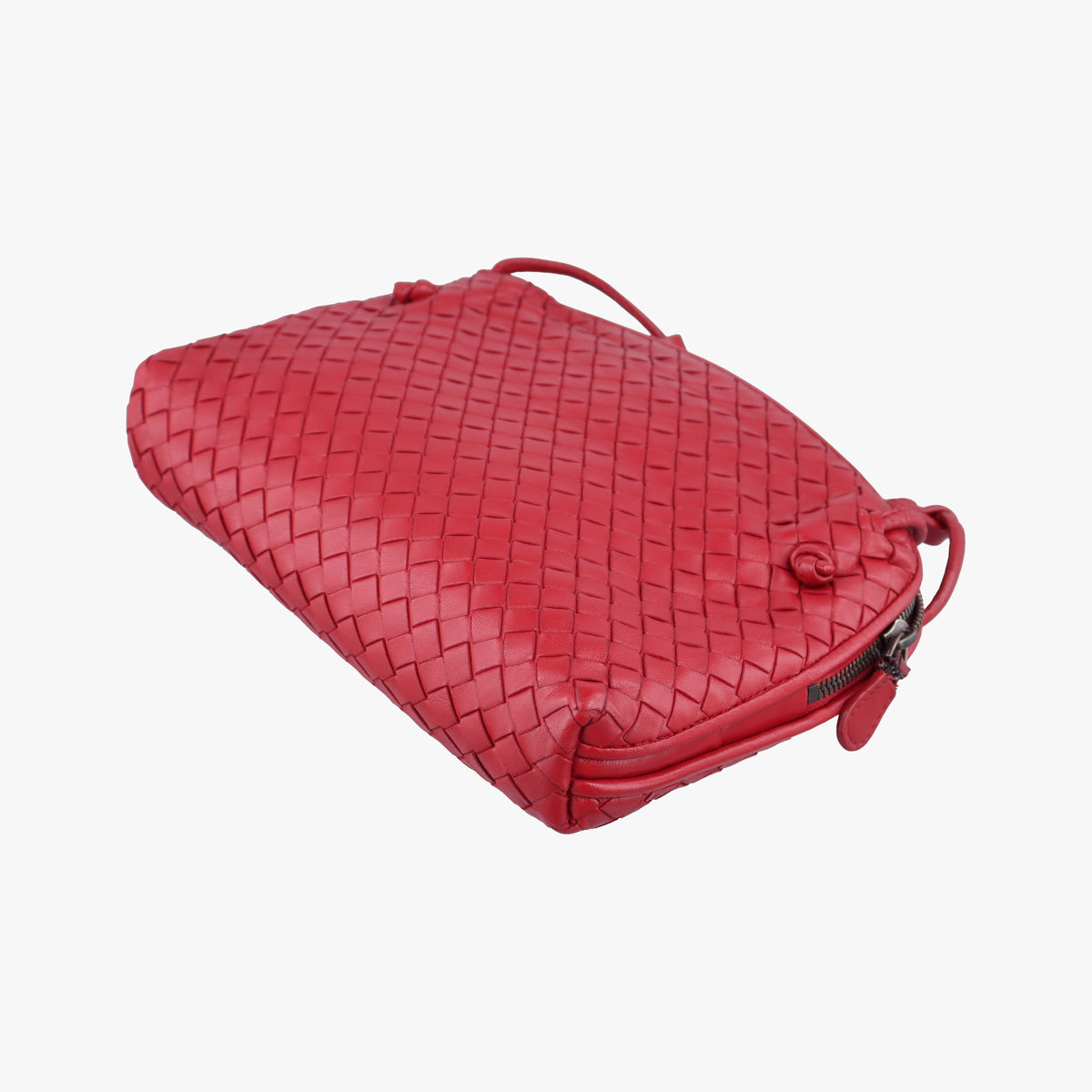 Pre-owned Bottega Veneta Nodini Intrecciato Rose Lambskin  shoulderbag | stylenewstar