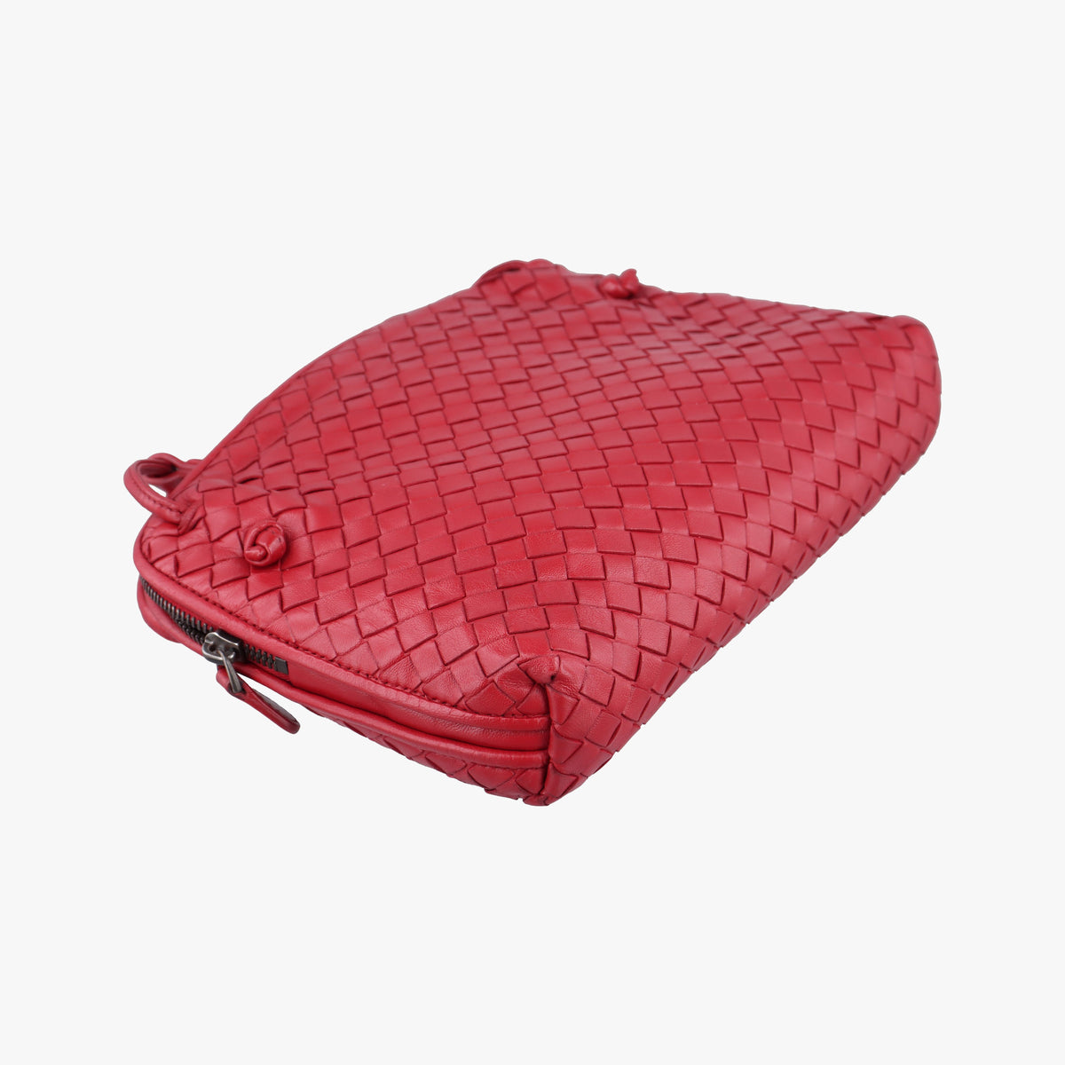 Pre-owned Bottega Veneta Nodini Intrecciato Rose Lambskin  shoulderbag | stylenewstar