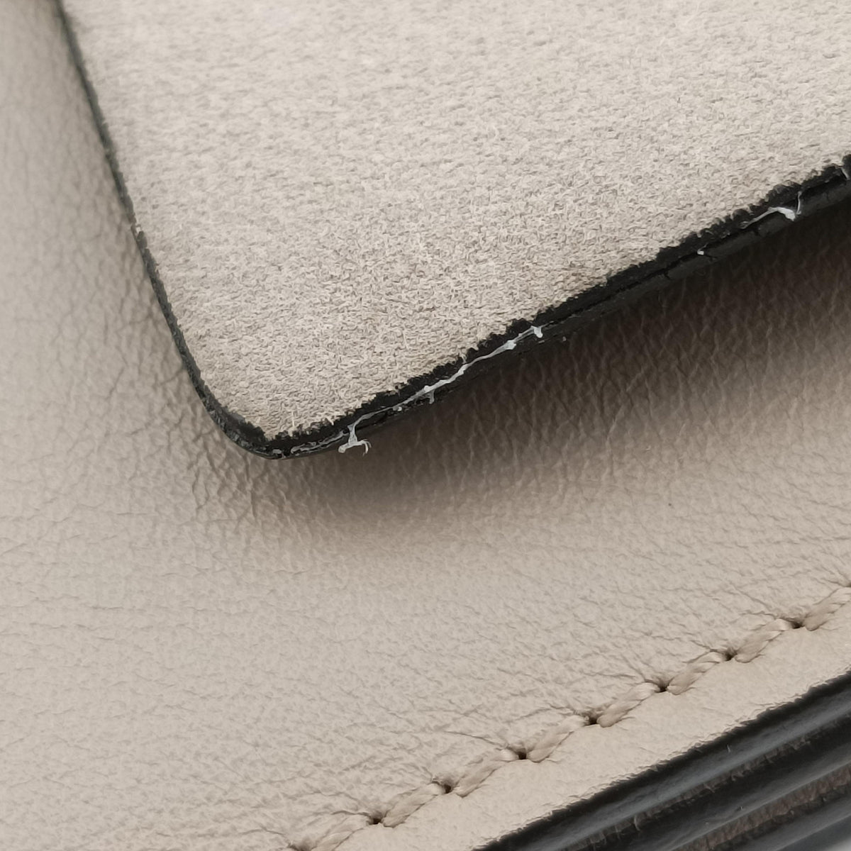 Pre-owned Chloe FAYE Grey Suede × leather  shoulderbag | stylenewstar