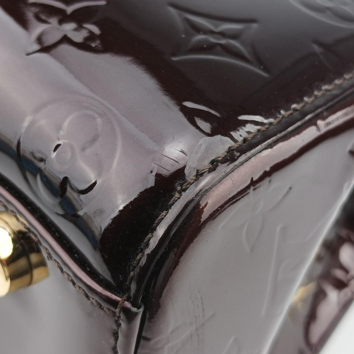 Pre-owned Louis Vuitton Brea GM AMARANTE Vernis M91616 shoulderbag | stylenewstar