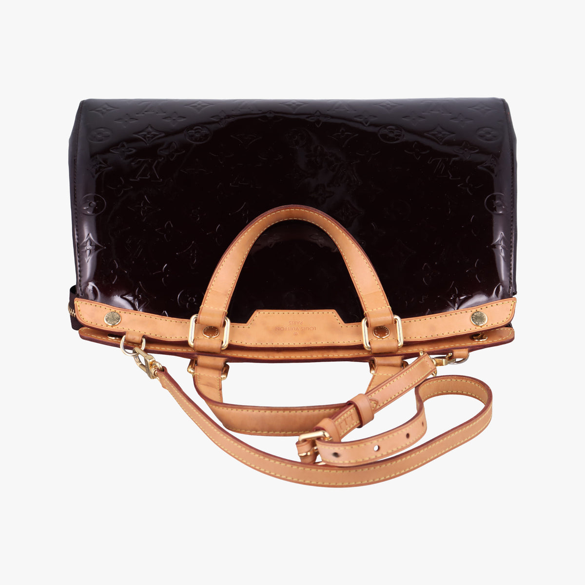 Pre-owned Louis Vuitton Brea GM AMARANTE Vernis M91616 shoulderbag | stylenewstar