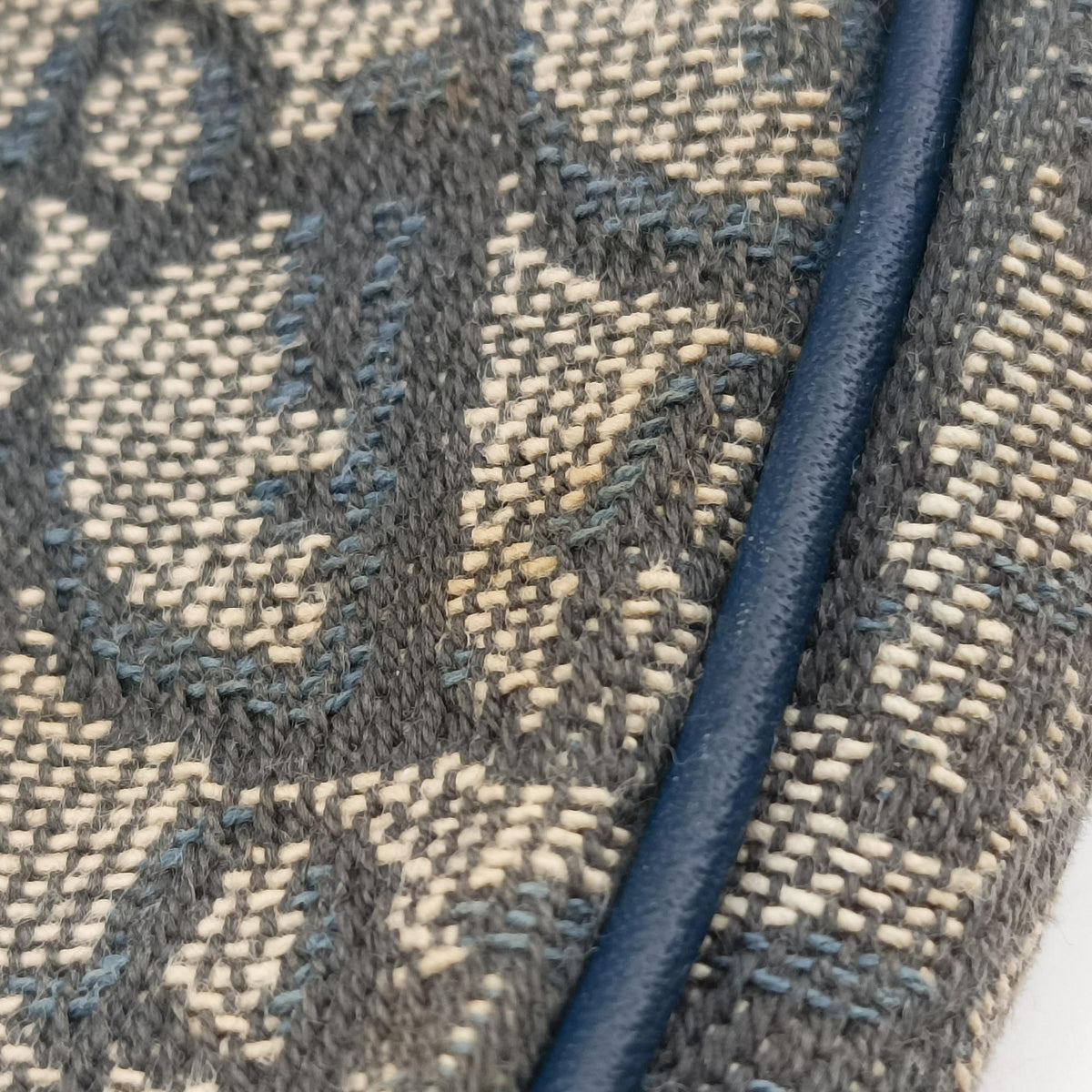 Secondhand Christian Dior Saddle Navy Jacquard x Leather  shoulderbag | stylenewstar