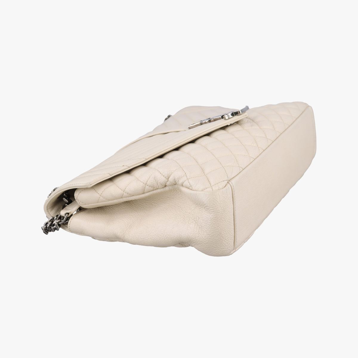 Secondhand Yves Saint Laurent ENVELOPE White Leather 440115 shoulderbag | stylenewstar