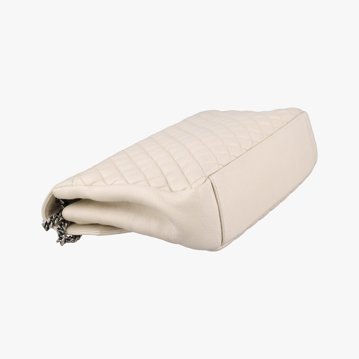 Secondhand Yves Saint Laurent ENVELOPE White Leather 440115 shoulderbag | stylenewstar