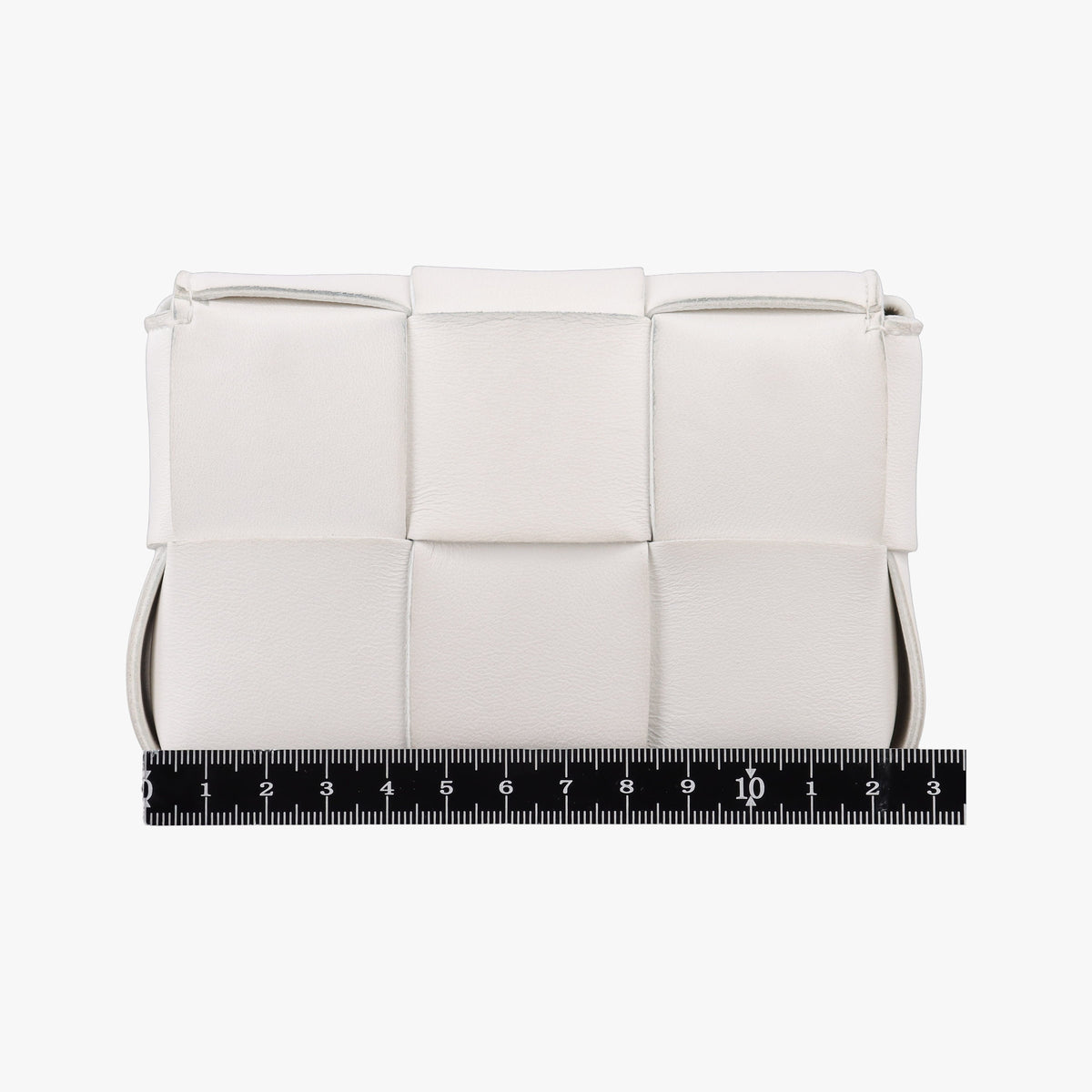 Pre-owned Bottega Veneta Candy Cassette White Lambskin  shoulderbag | stylenewstar