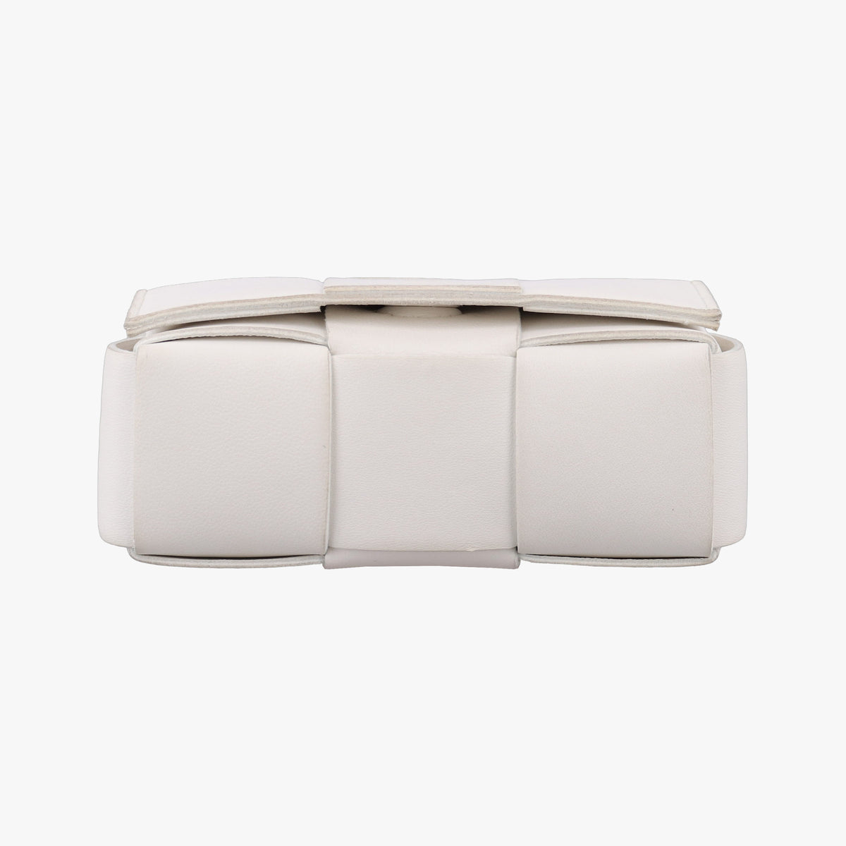 Pre-owned Bottega Veneta Candy Cassette White Lambskin  shoulderbag | stylenewstar