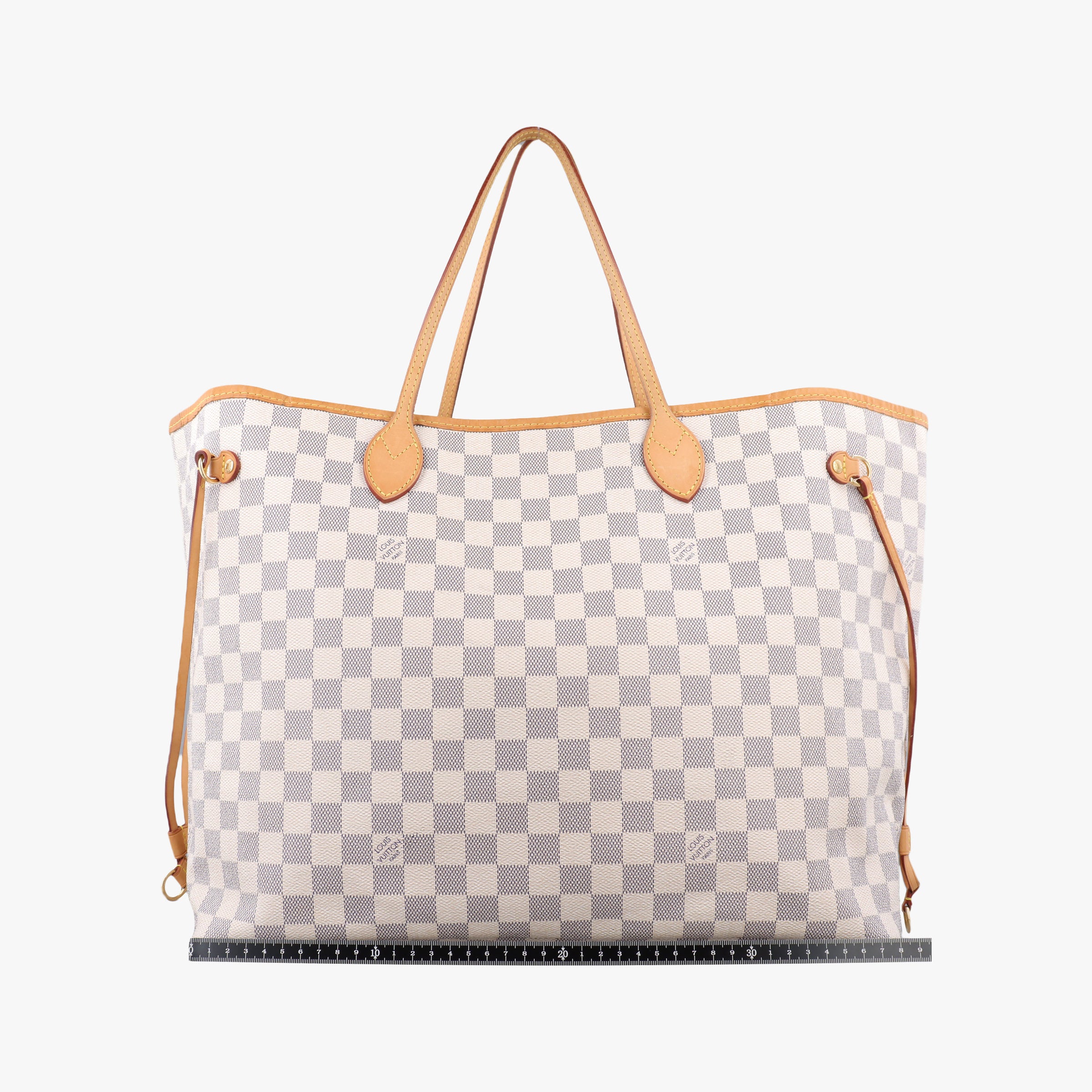 Pre-owned Louis Vuitton NEVERFULL GM Azur Damier Canvas N51108 handbag | stylenewstar