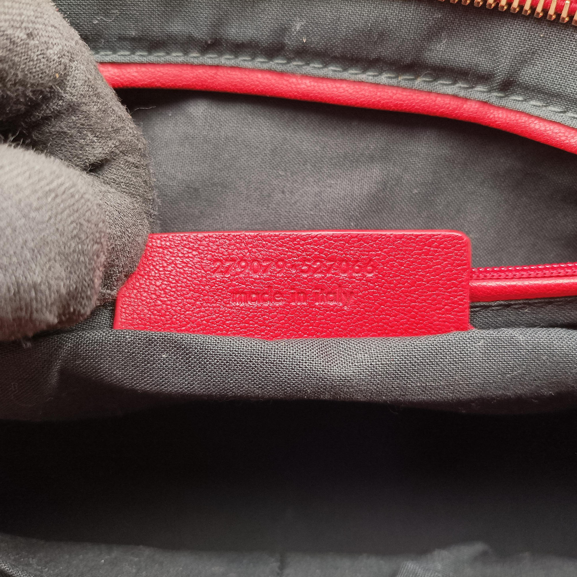 Vintage Yves Saint Laurent Cabas ChYc Red Leather 279079 handbag | stylenewstar