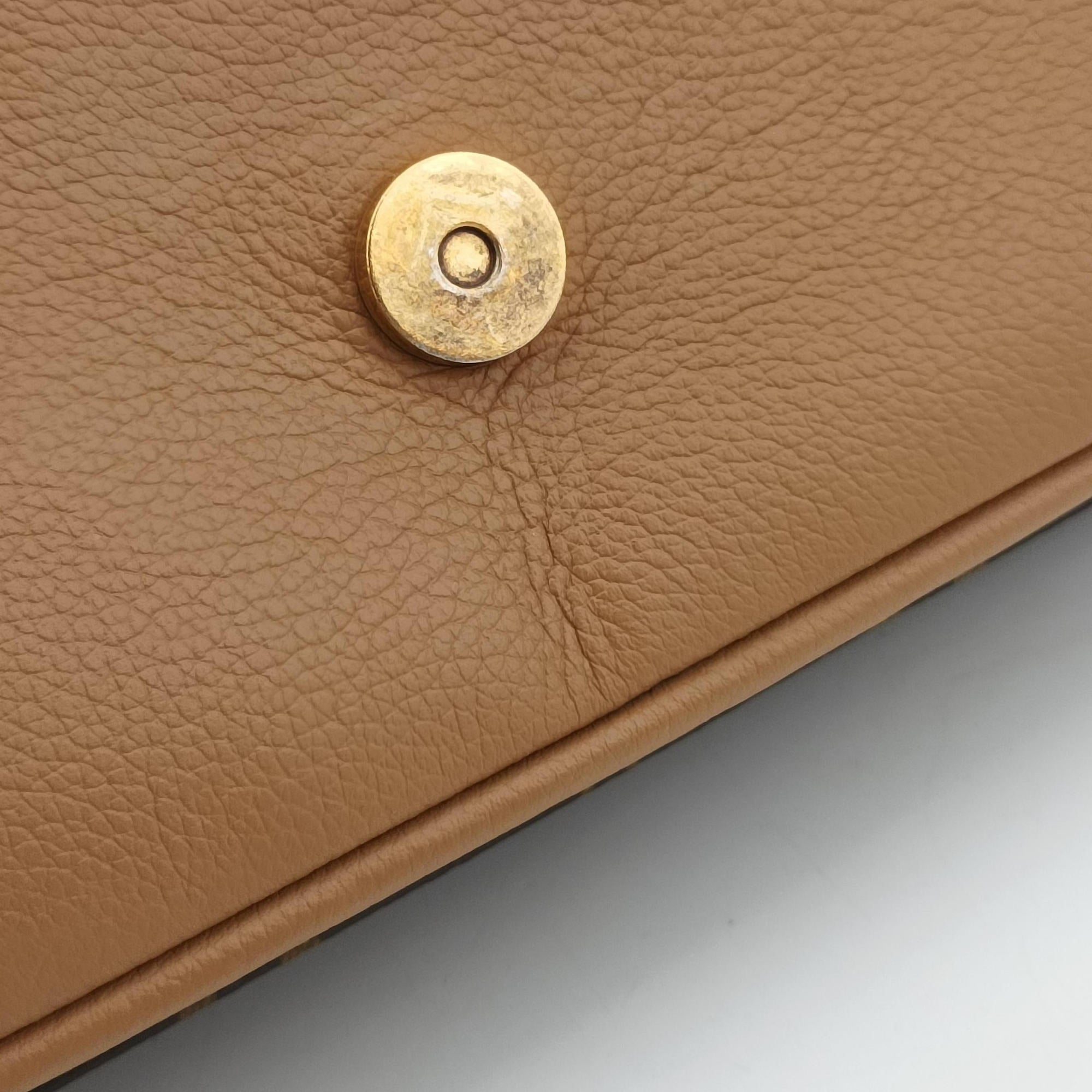 Pre-owned Louis Vuitton MARIGNAN Brown×Sesae Monogram Canvas×calf leather M44257 shoulderbag | stylenewstar