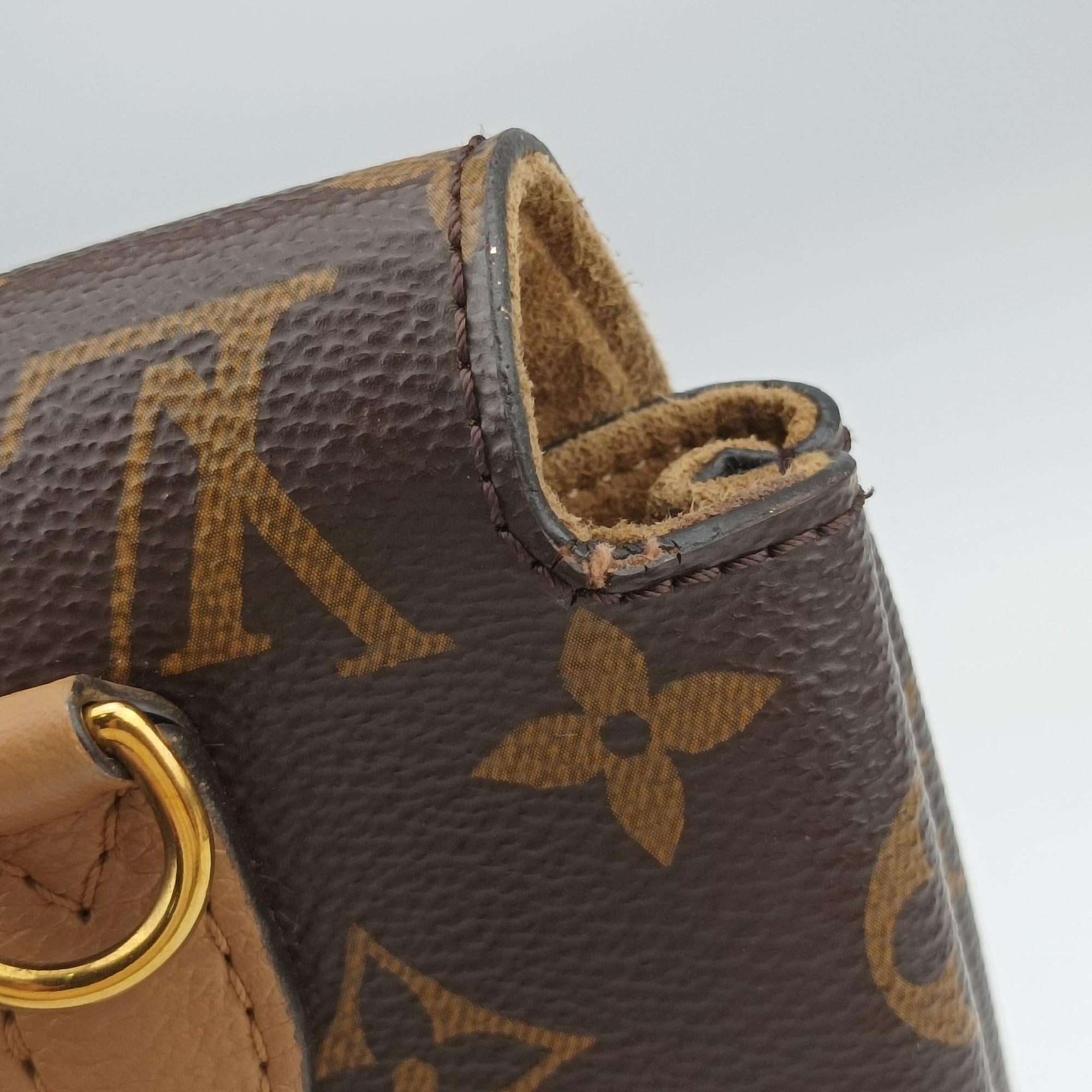 Pre-owned Louis Vuitton MARIGNAN Brown×Sesae Monogram Canvas×calf leather M44257 shoulderbag | stylenewstar