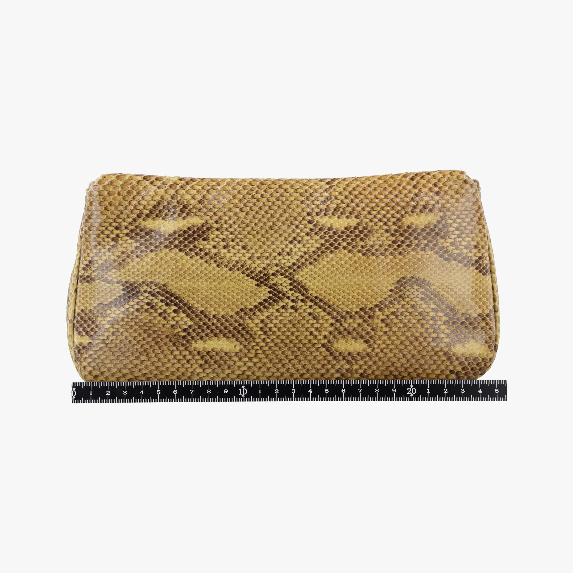 Pre-owned Christian Dior Malice Camel Python skin  shoulderbag | stylenewstar