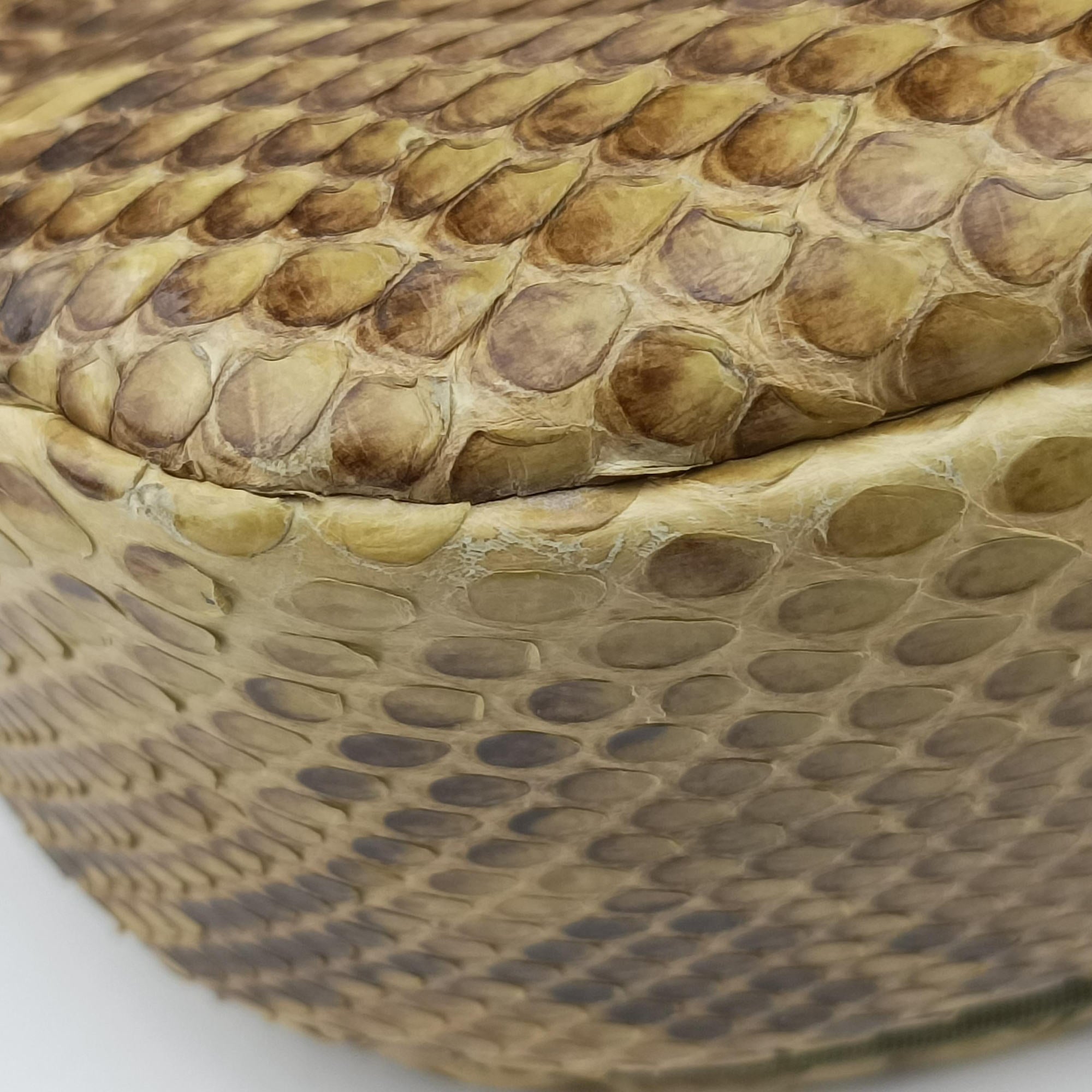 Pre-owned Christian Dior Malice Camel Python skin  shoulderbag | stylenewstar