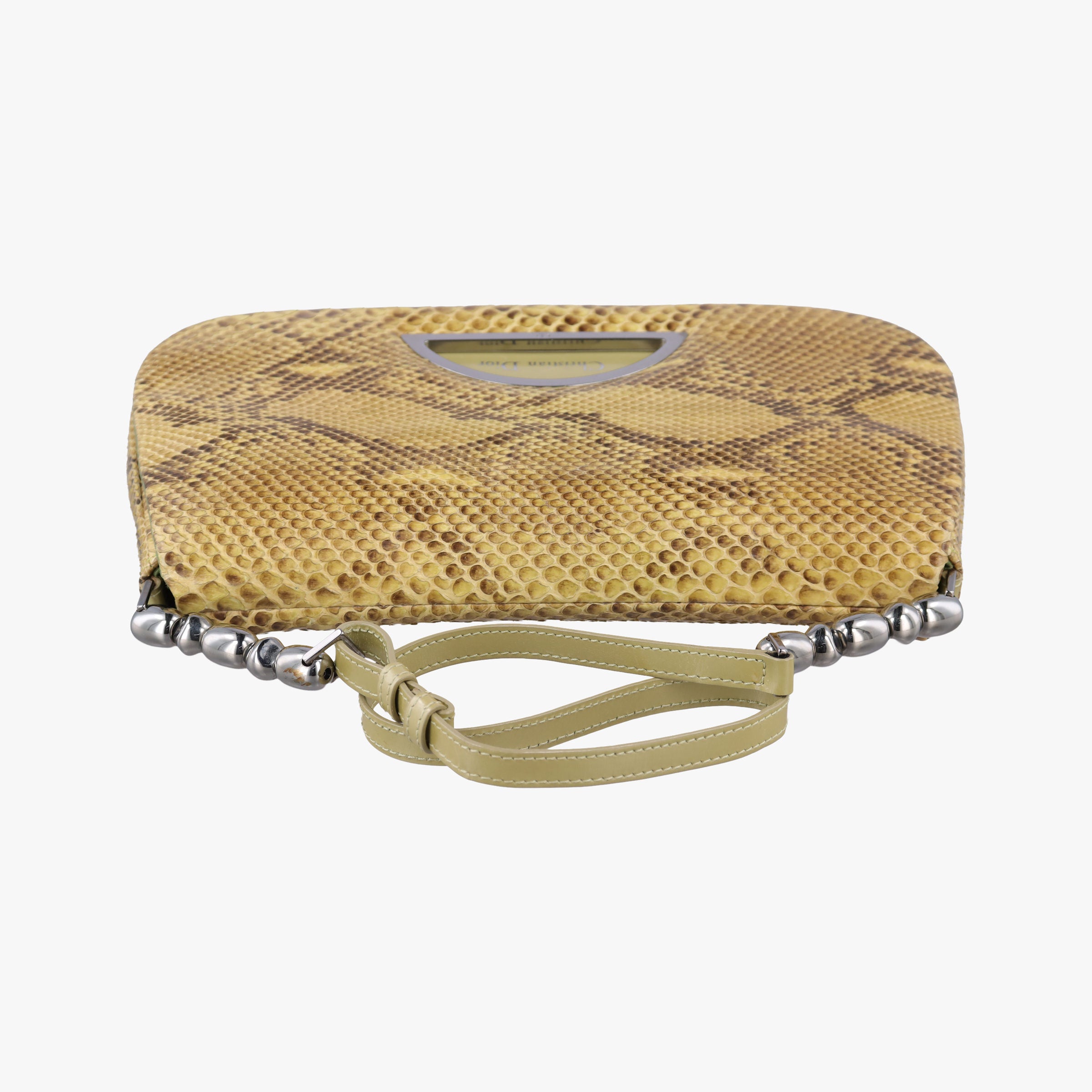 Pre-owned Christian Dior Malice Camel Python skin  shoulderbag | stylenewstar