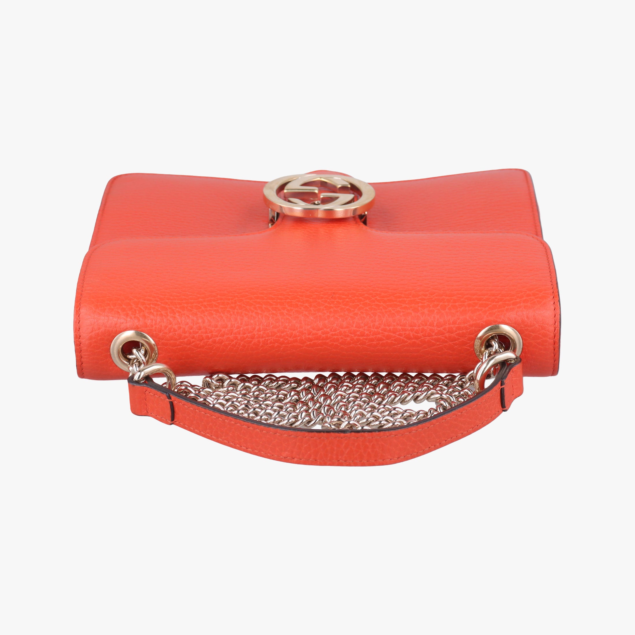 Pre-owned Gucci Interlocking G Orange Leather 510304 shoulderbag | stylenewstar