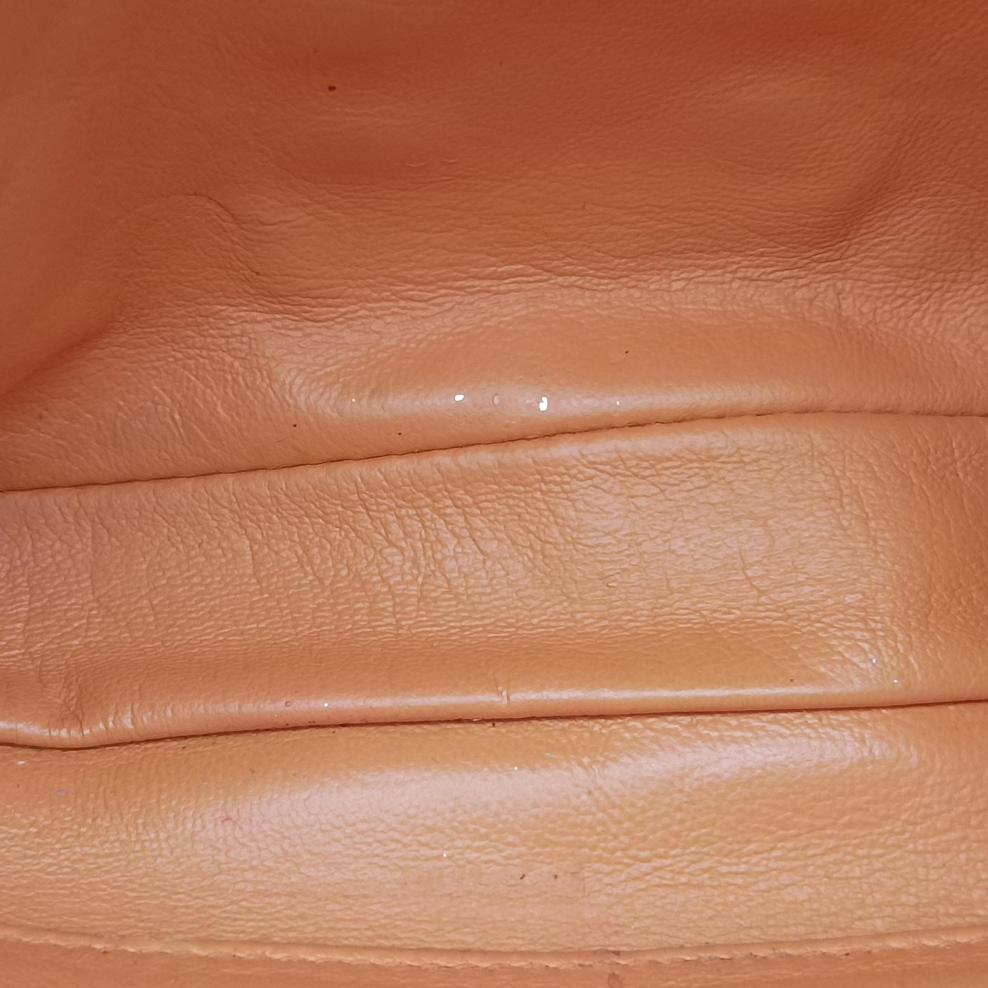 Pre-owned Christian Dior Miss Dior Cannage New Lock Orange lambskin  shoulderbag | stylenewstar