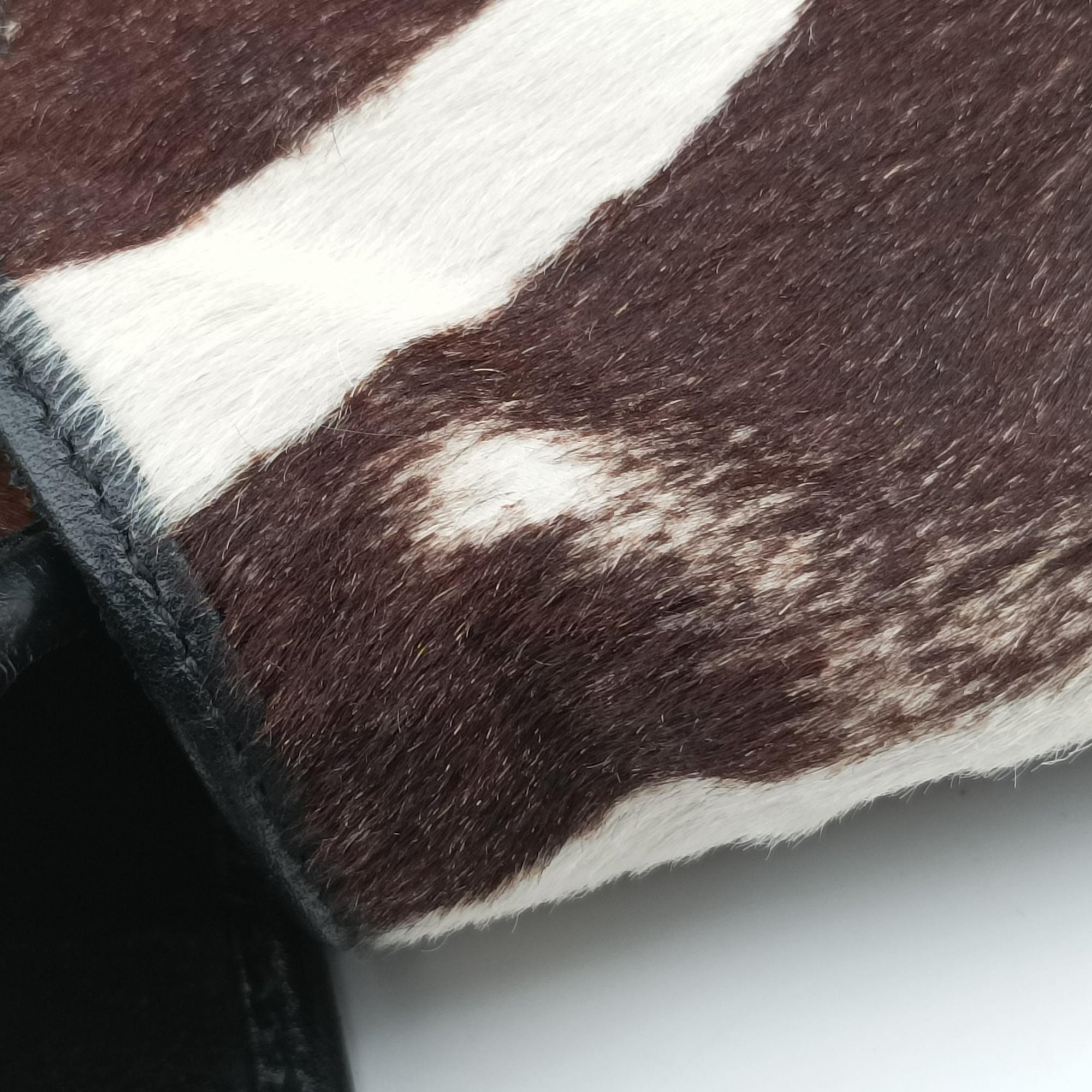 Pre-owned Christian Dior jazz club Brown×Ivory×Black ponyhair  shoulderbag | stylenewstar