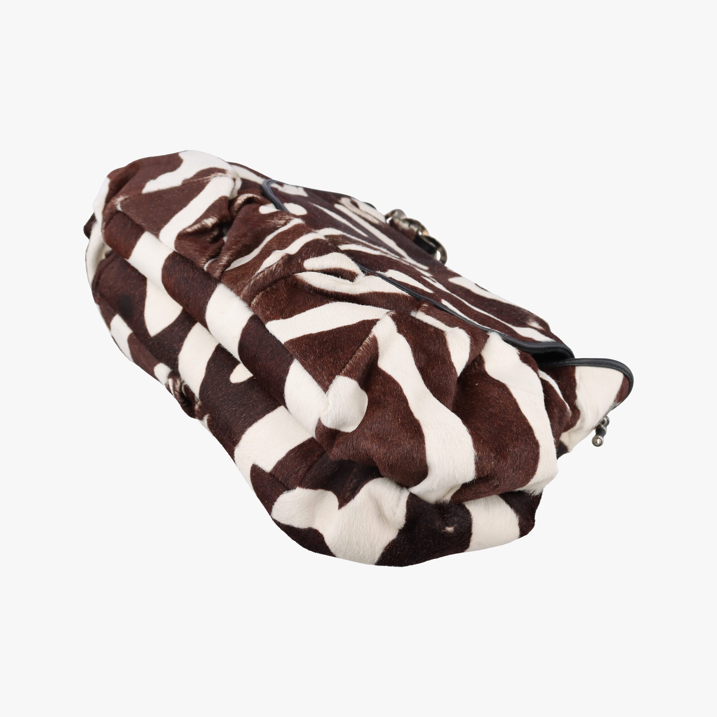 Pre-owned Christian Dior jazz club Brown×Ivory×Black ponyhair  shoulderbag | stylenewstar