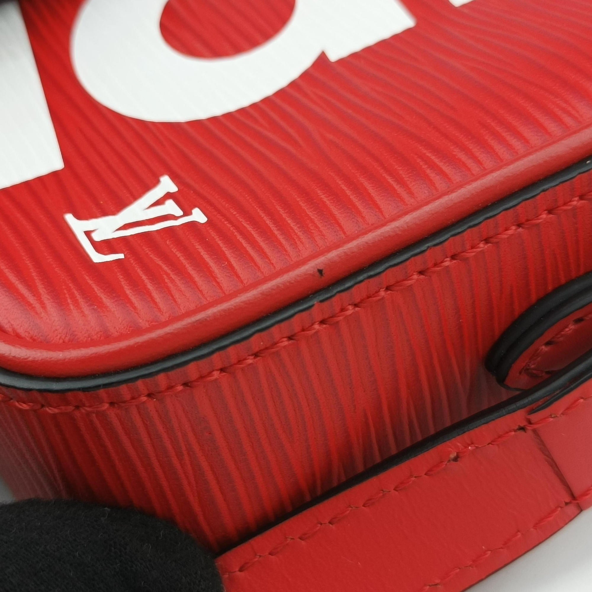 Vintage Louis Vuitton Danube PPM Supreme Collaboration ROUGE×white Epi M53434 shoulderbag | stylenewstar