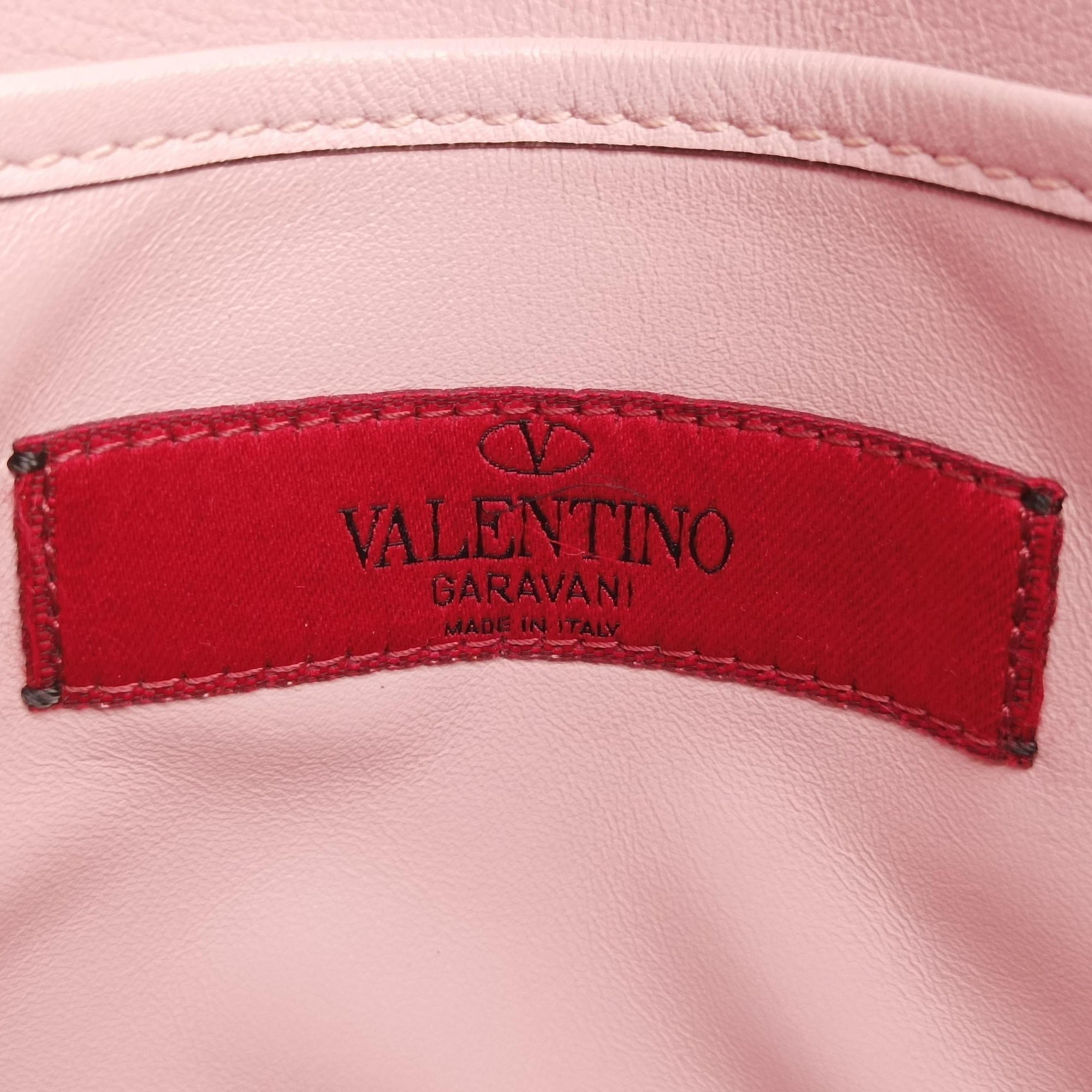 Pre-owned Valentino My Rockstud Pink Leather  shoulderbag | stylenewstar