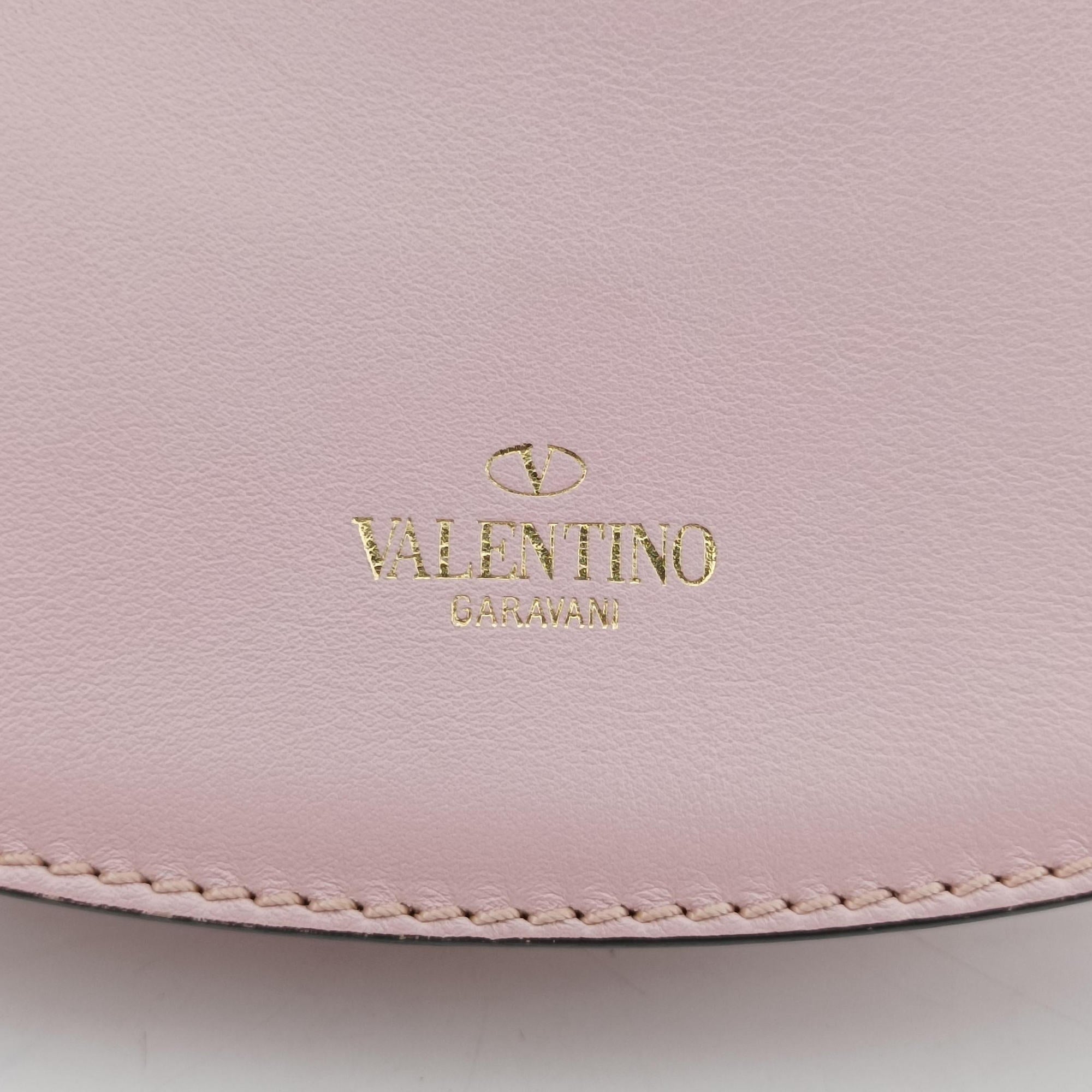 Pre-owned Valentino My Rockstud Pink Leather  shoulderbag | stylenewstar