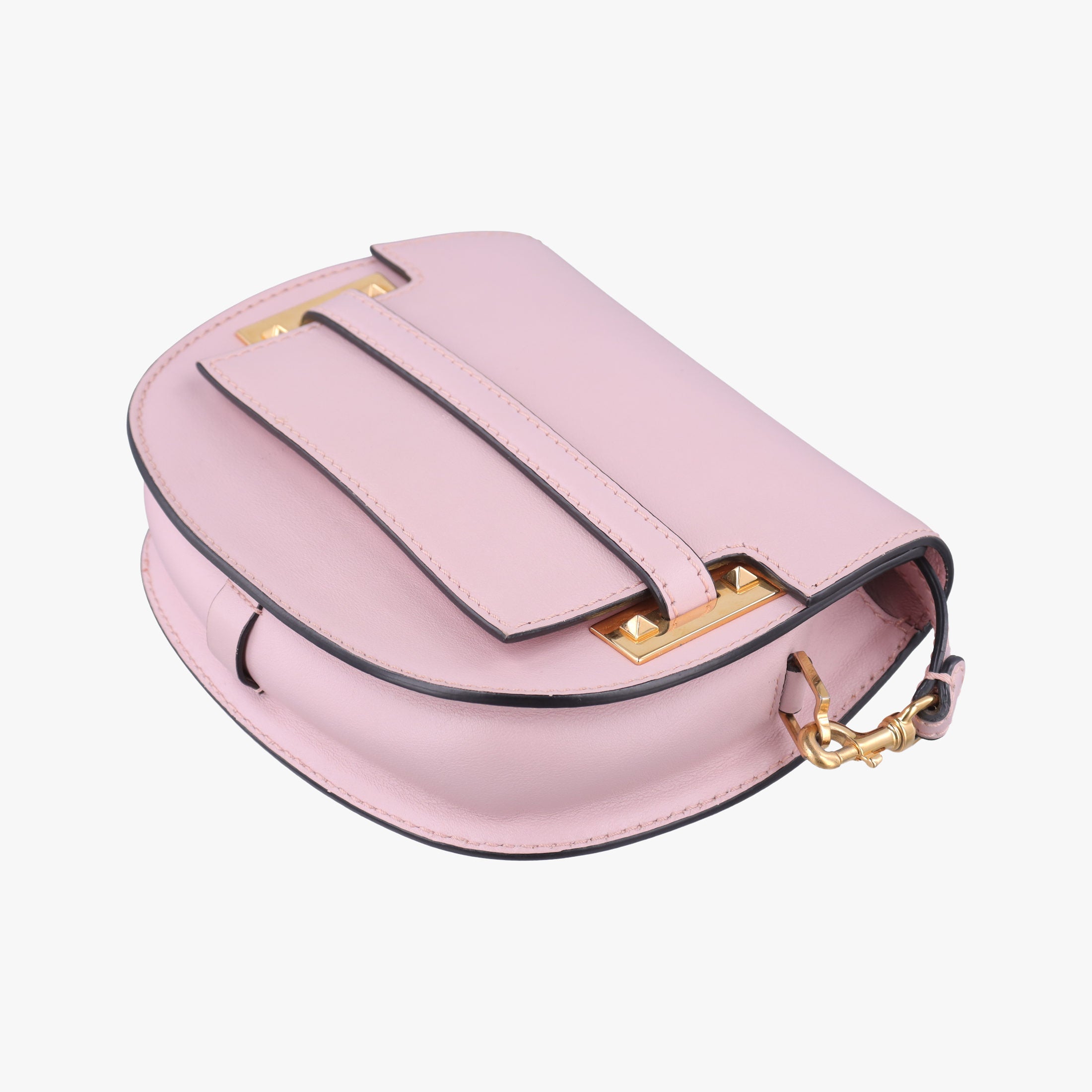 Pre-owned Valentino My Rockstud Pink Leather  shoulderbag | stylenewstar