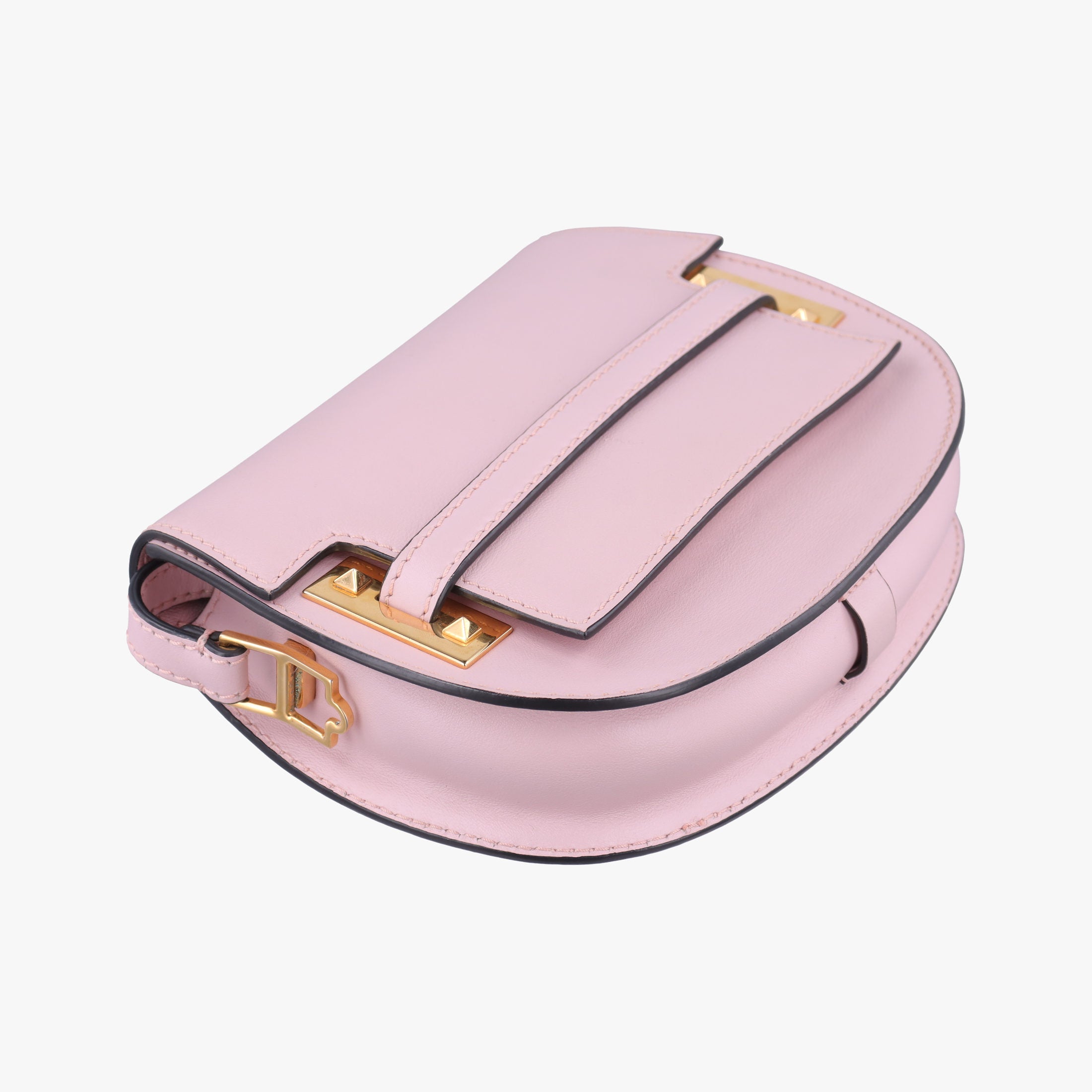 Pre-owned Valentino My Rockstud Pink Leather  shoulderbag | stylenewstar