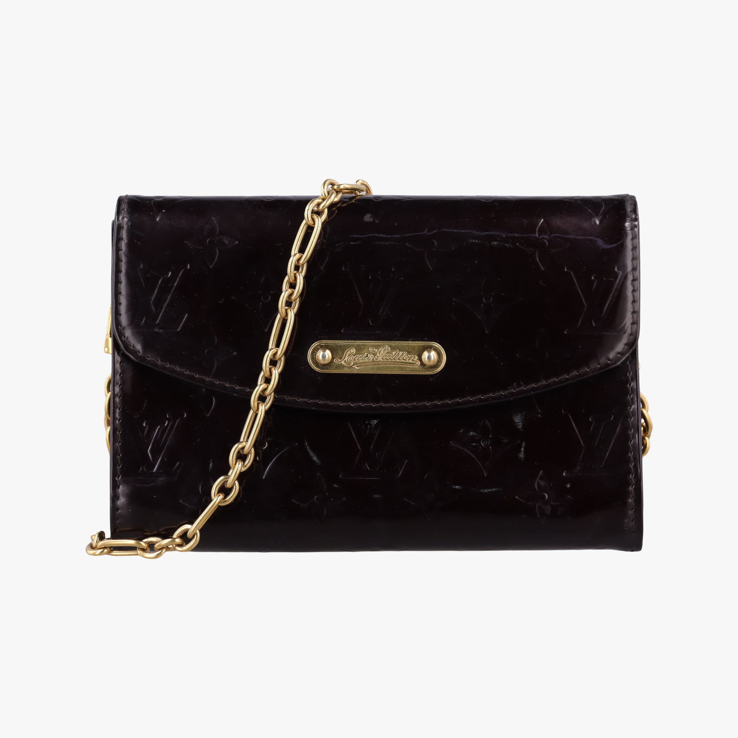 Pre-owned Louis Vuitton Belle Air Amarante Vernis M93613 shoulderbag | stylenewstar