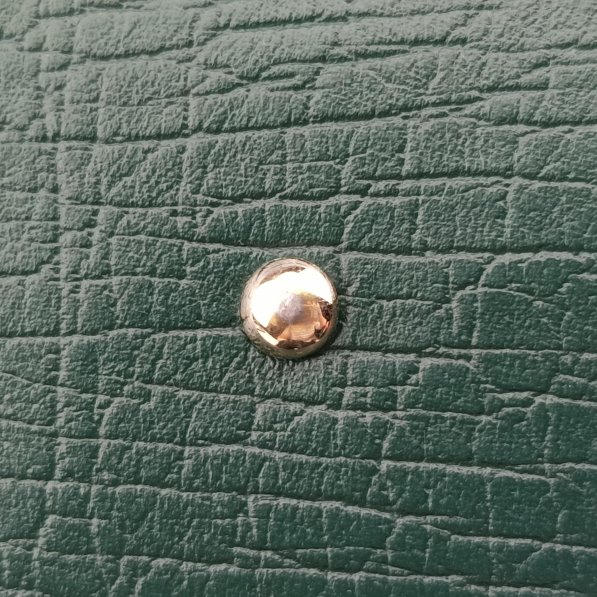 Pre-owned Gucci Horsebit Hasler Green × Brown GGCanvas×Leather 137475 handbag | stylenewstar