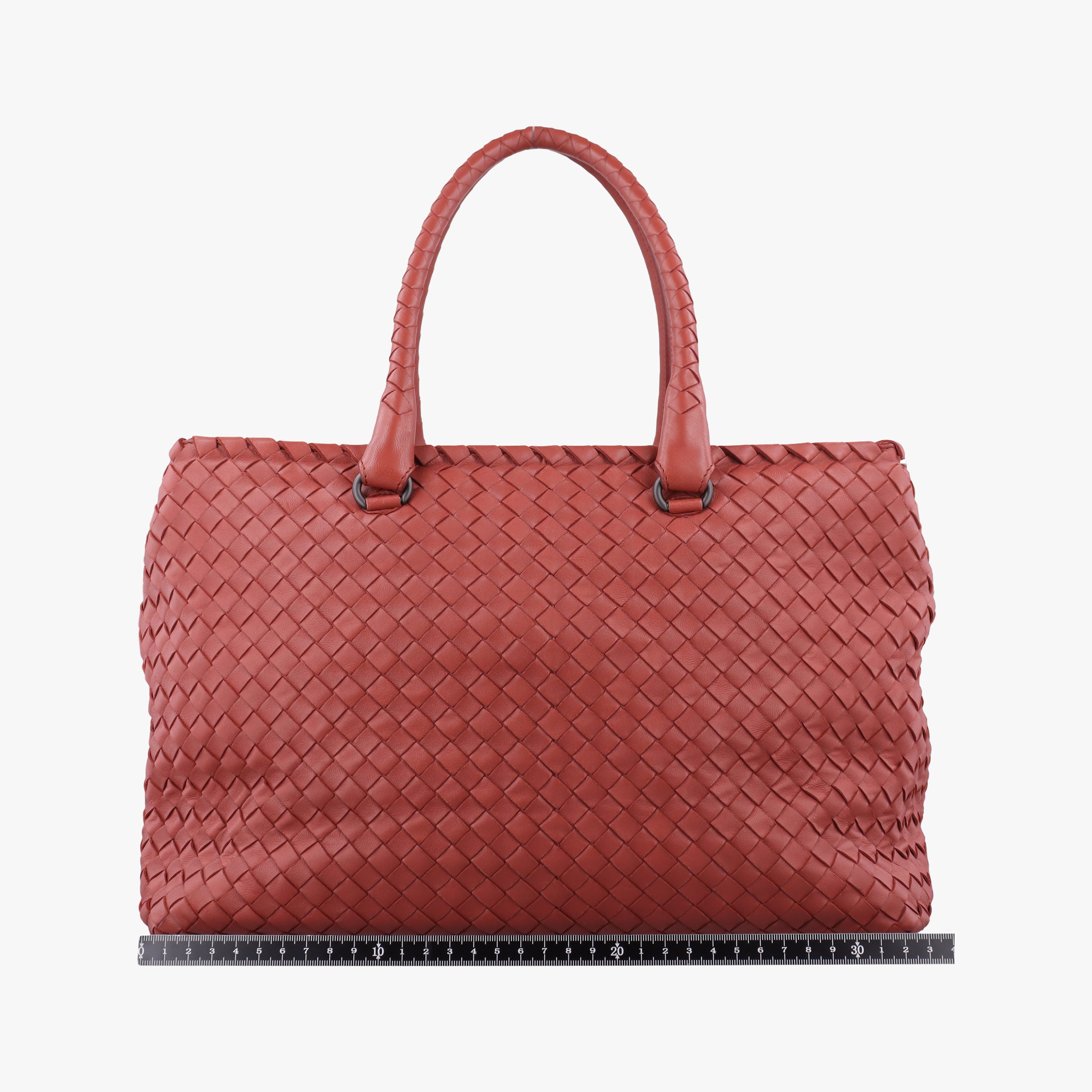 Pre-owned Bottega Veneta Intrecciato terracotta lambskin  handbag | stylenewstar