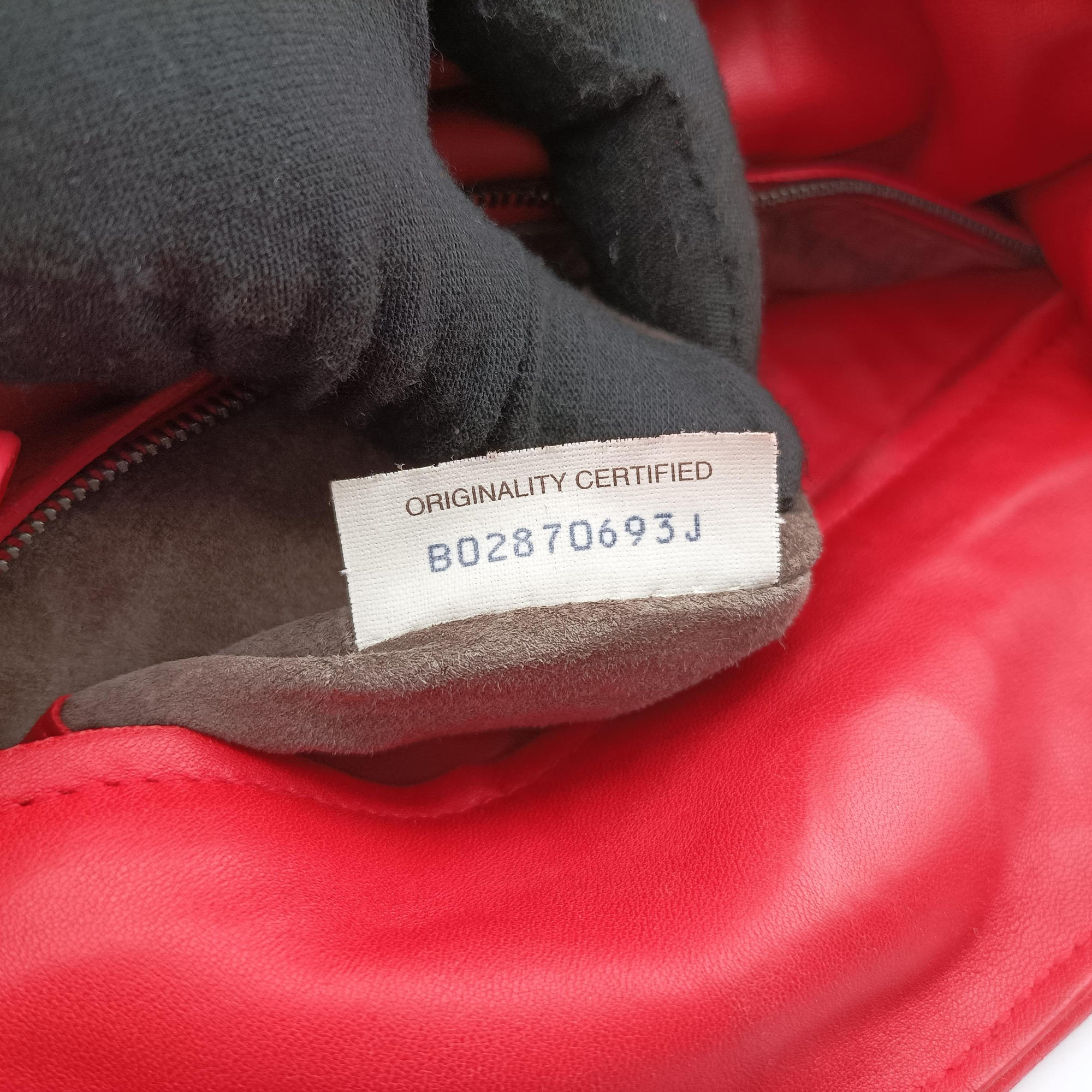 Pre-owned Bottega Veneta Parachute Intrecciato Red Lambskin  handbag | stylenewstar