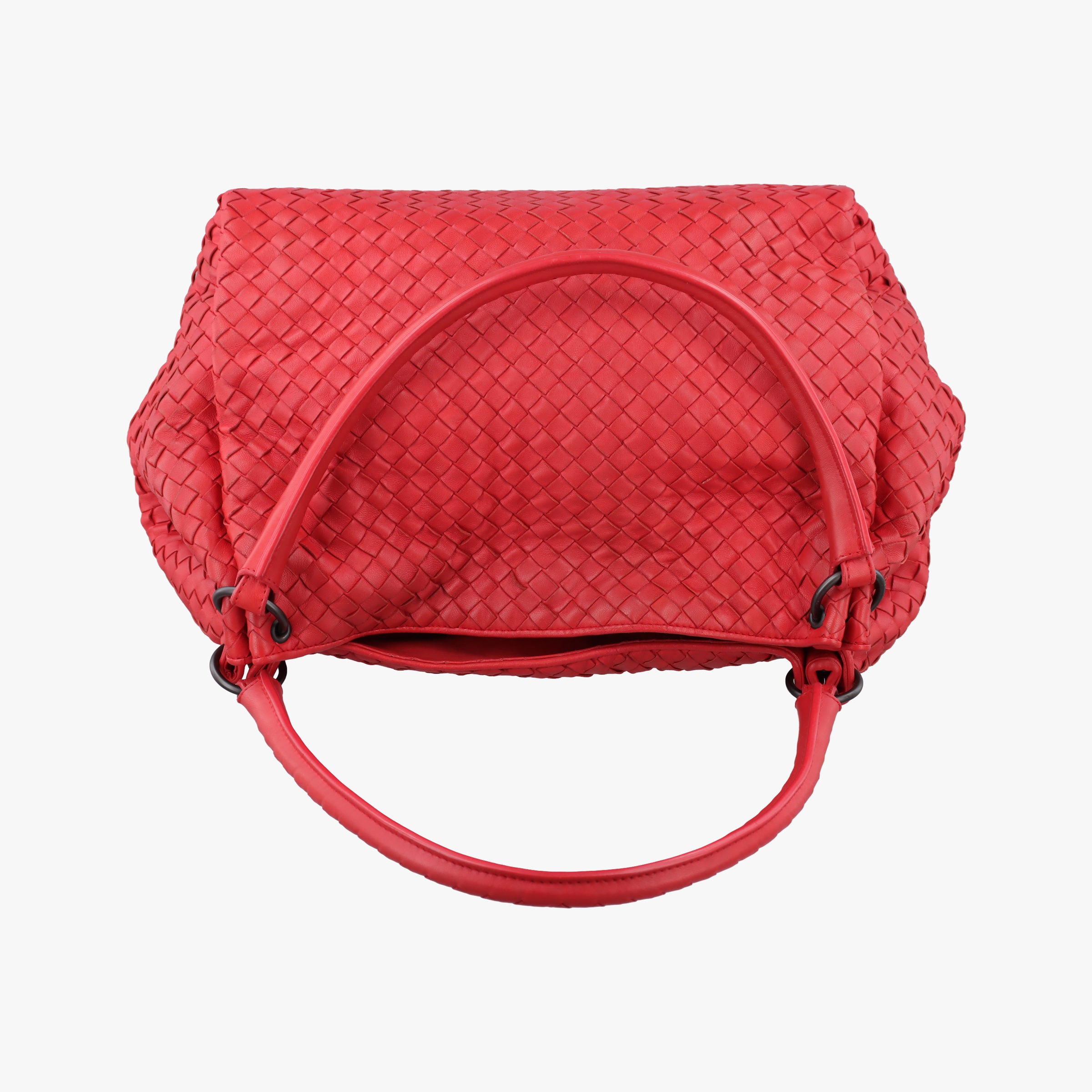 Pre-owned Bottega Veneta Parachute Intrecciato Red Lambskin  handbag | stylenewstar