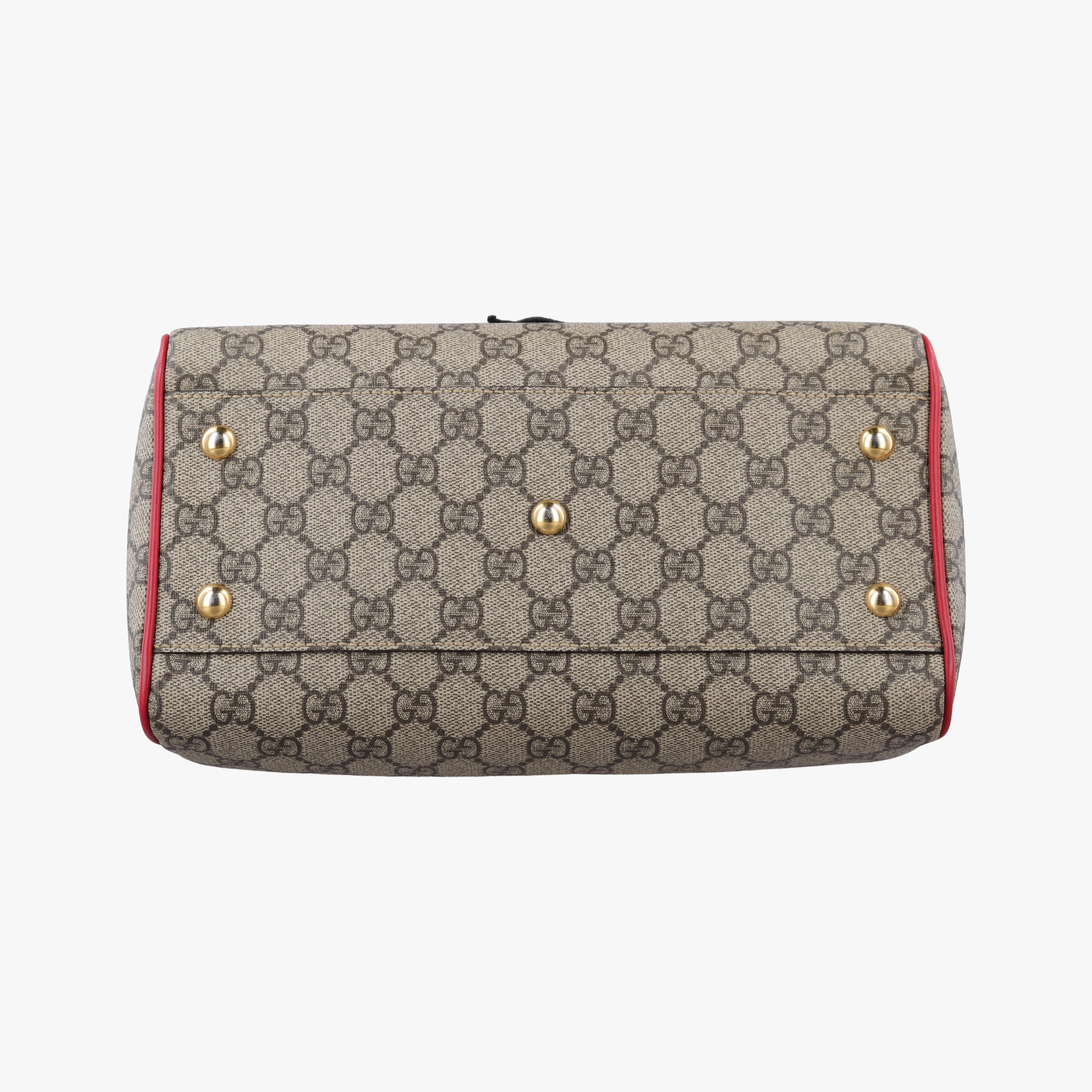 Pre-owned Gucci GG SUPREME Beige×Multicolour PVC coated canvas×Leather 409529 shoulderbag | stylenewstar