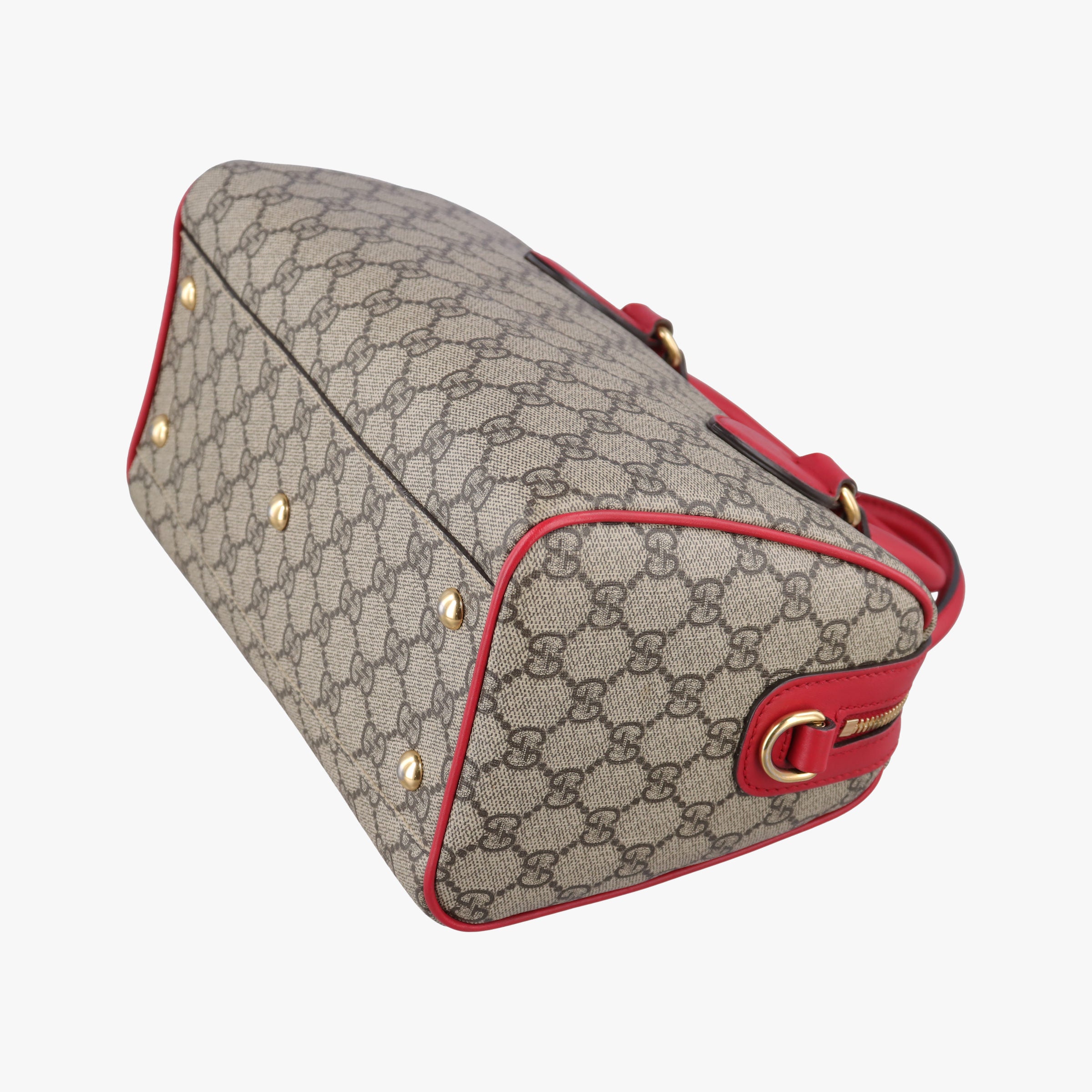 Pre-owned Gucci GG SUPREME Beige×Multicolour PVC coated canvas×Leather 409529 shoulderbag | stylenewstar