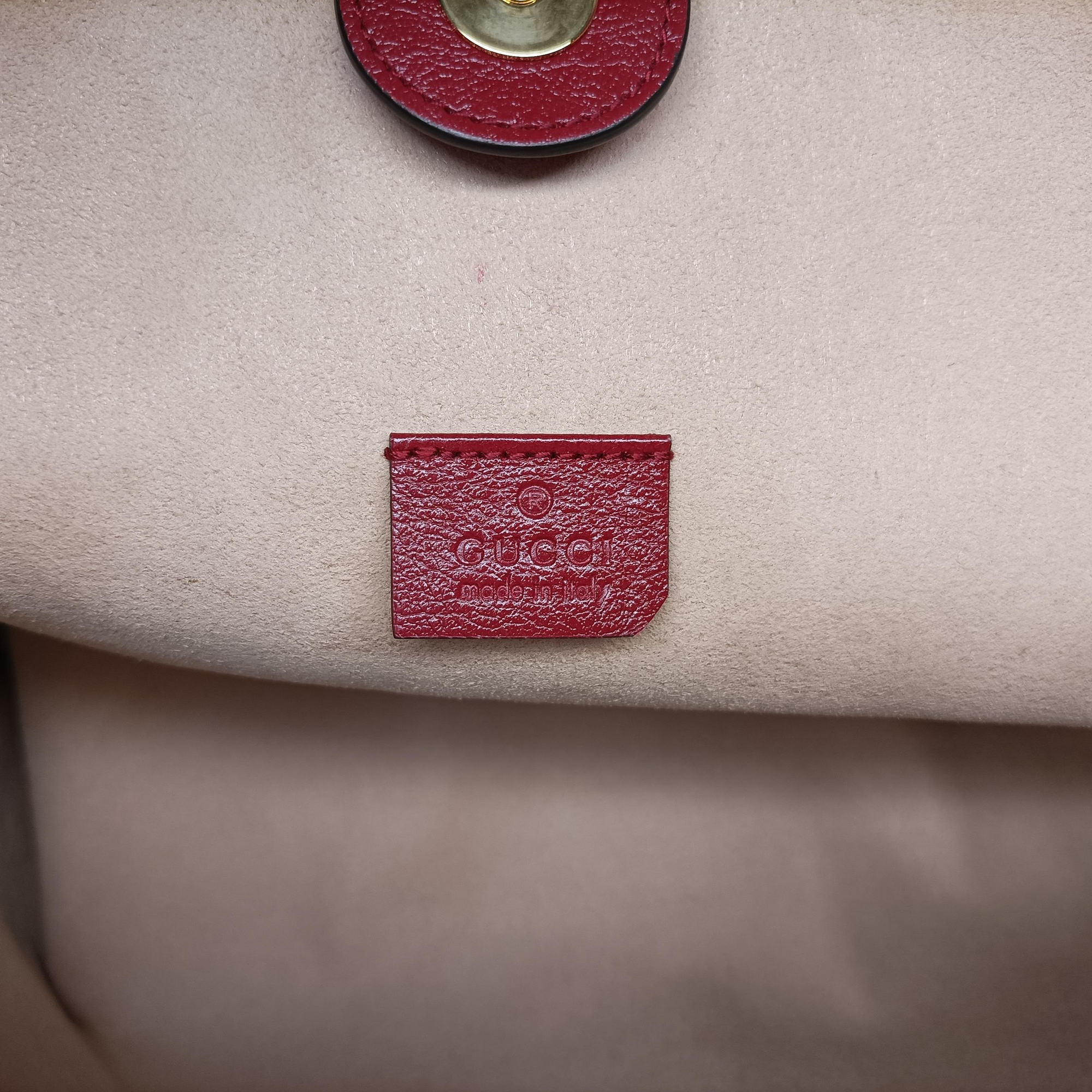 Pre-owned Gucci Rajah Black × Red × Multi tweed × leather 537219 shoulderbag | stylenewstar