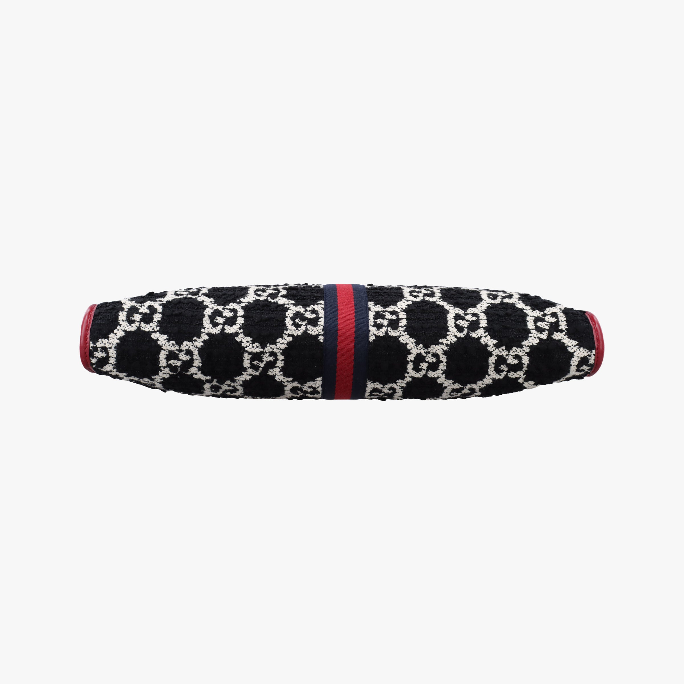 Pre-owned Gucci Rajah Black × Red × Multi tweed × leather 537219 shoulderbag | stylenewstar