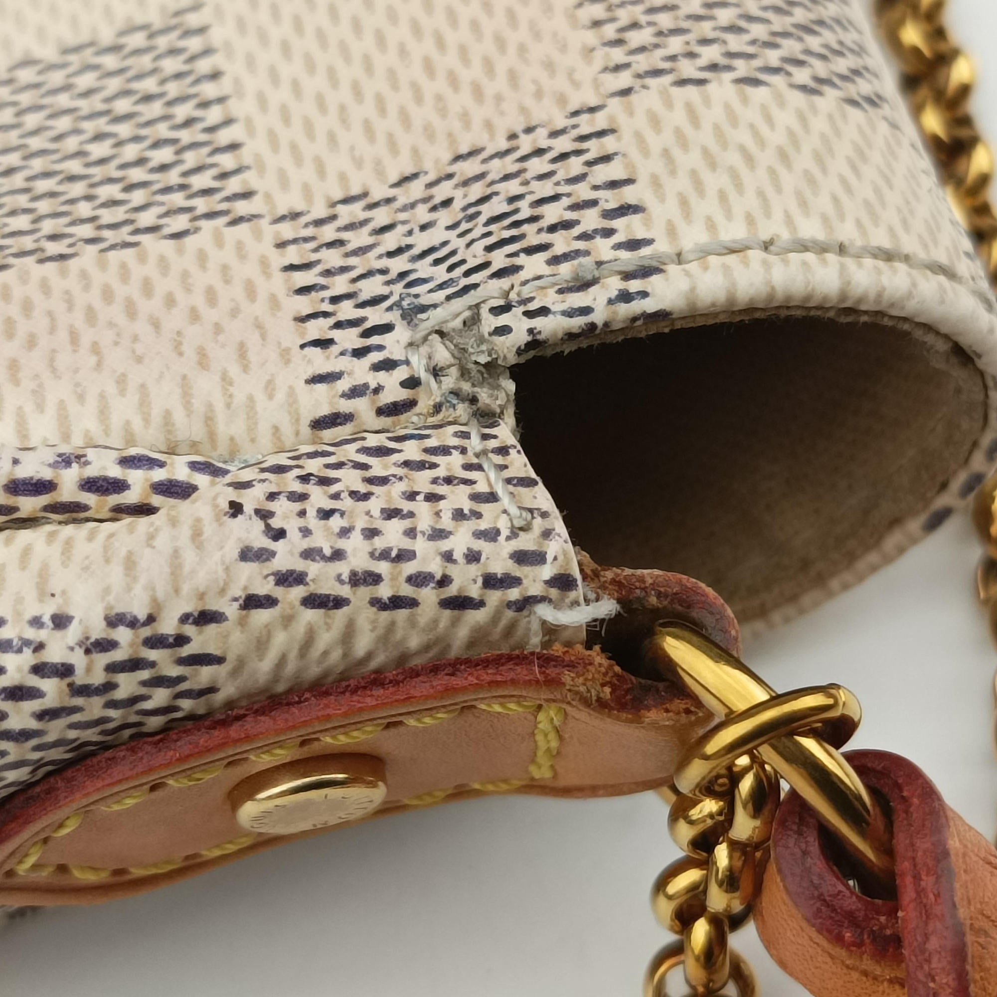 Vintage Louis Vuitton FAVORITE PM Azur Damier Canvas N41277 shoulderbag | stylenewstar
