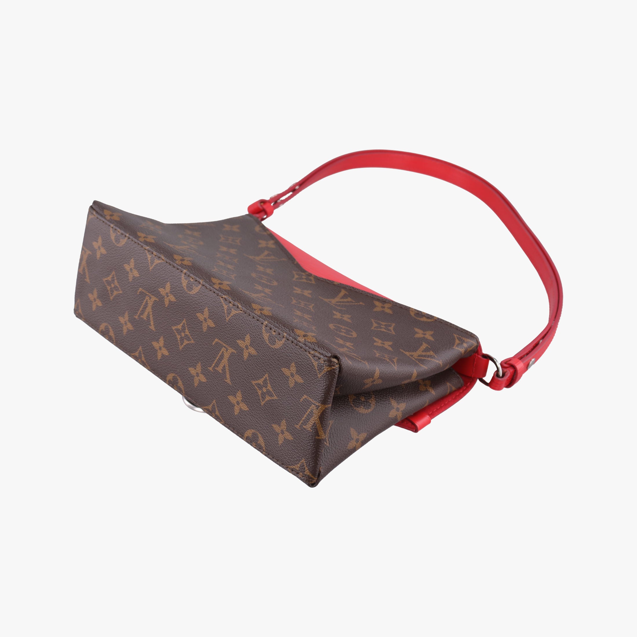 Pre-owned Louis Vuitton SAINT MICHEL Brown×COQUELICOT Monogram Canvas×epi M44031 shoulderbag | stylenewstar