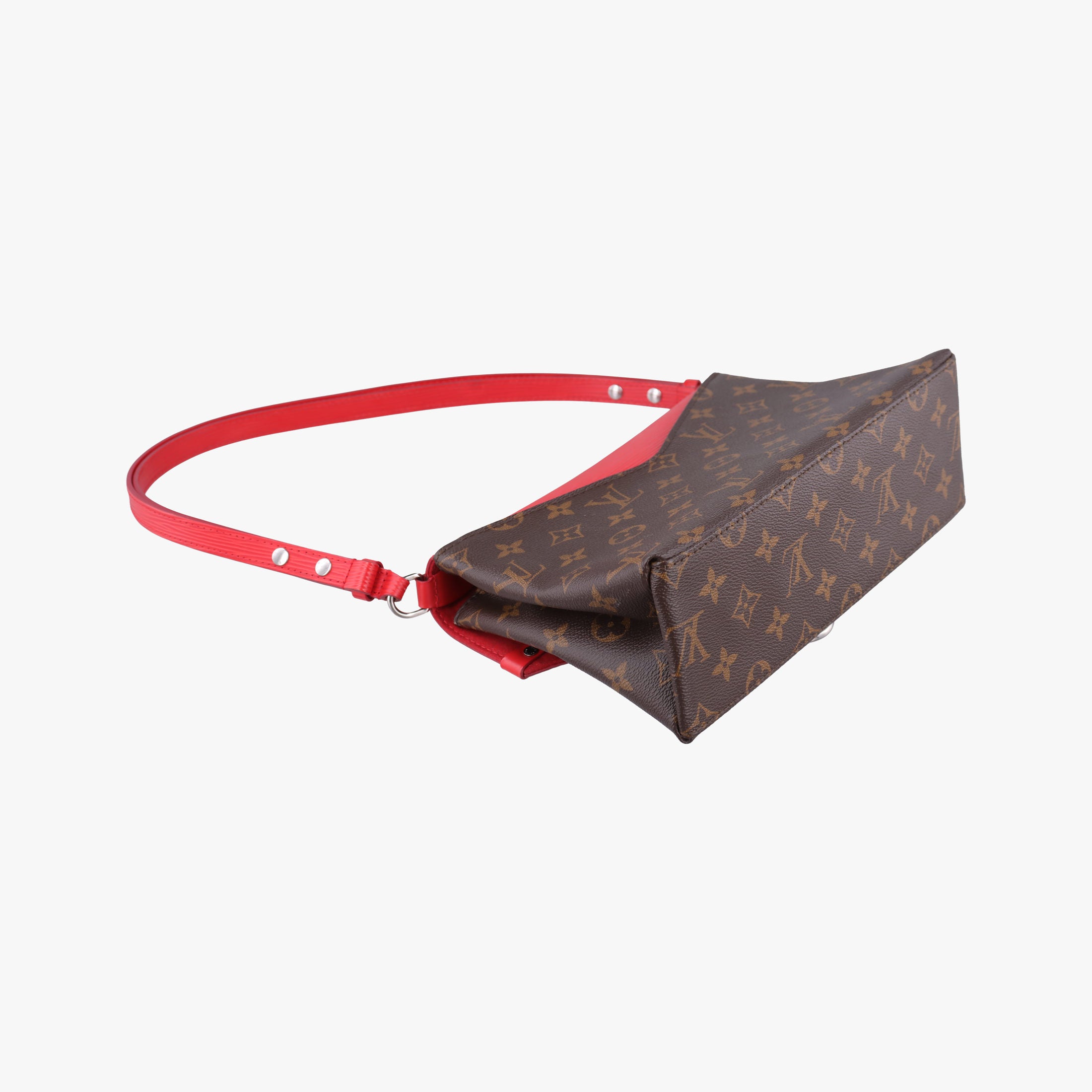 Pre-owned Louis Vuitton SAINT MICHEL Brown×COQUELICOT Monogram Canvas×epi M44031 shoulderbag | stylenewstar