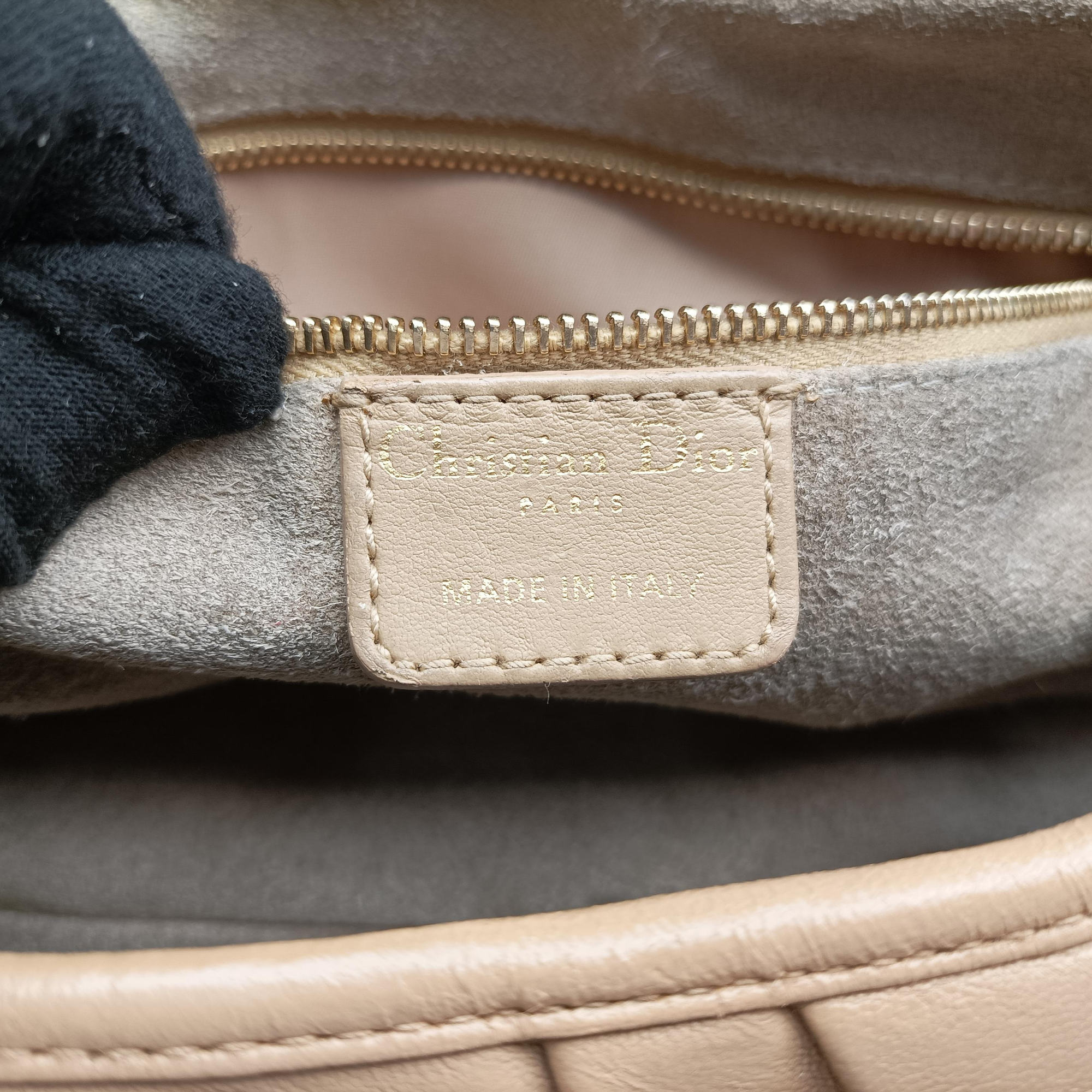 Pre-owned Christian Dior Jazz Club Beige leather  shoulderbag | stylenewstar