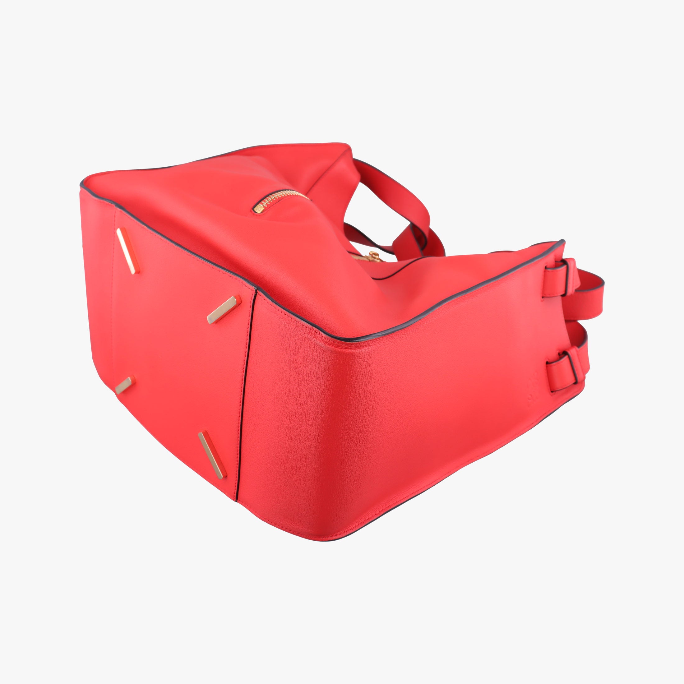 Pre-owned Loewe Hammock Red Leather  shoulderbag | stylenewstar