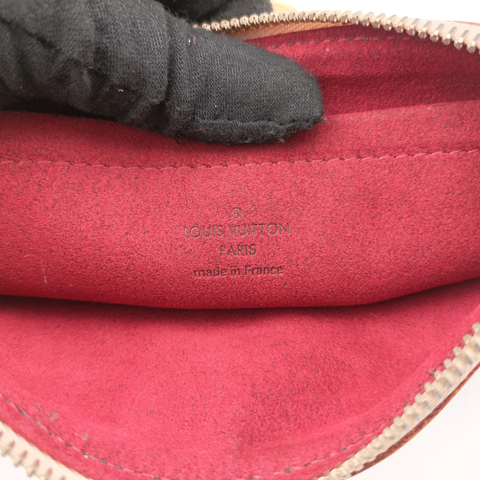 Secondhand Louis Vuitton Pochette Mira MM Accessory Pouch white Monogram Multicolor M60096 handbag | stylenewstar
