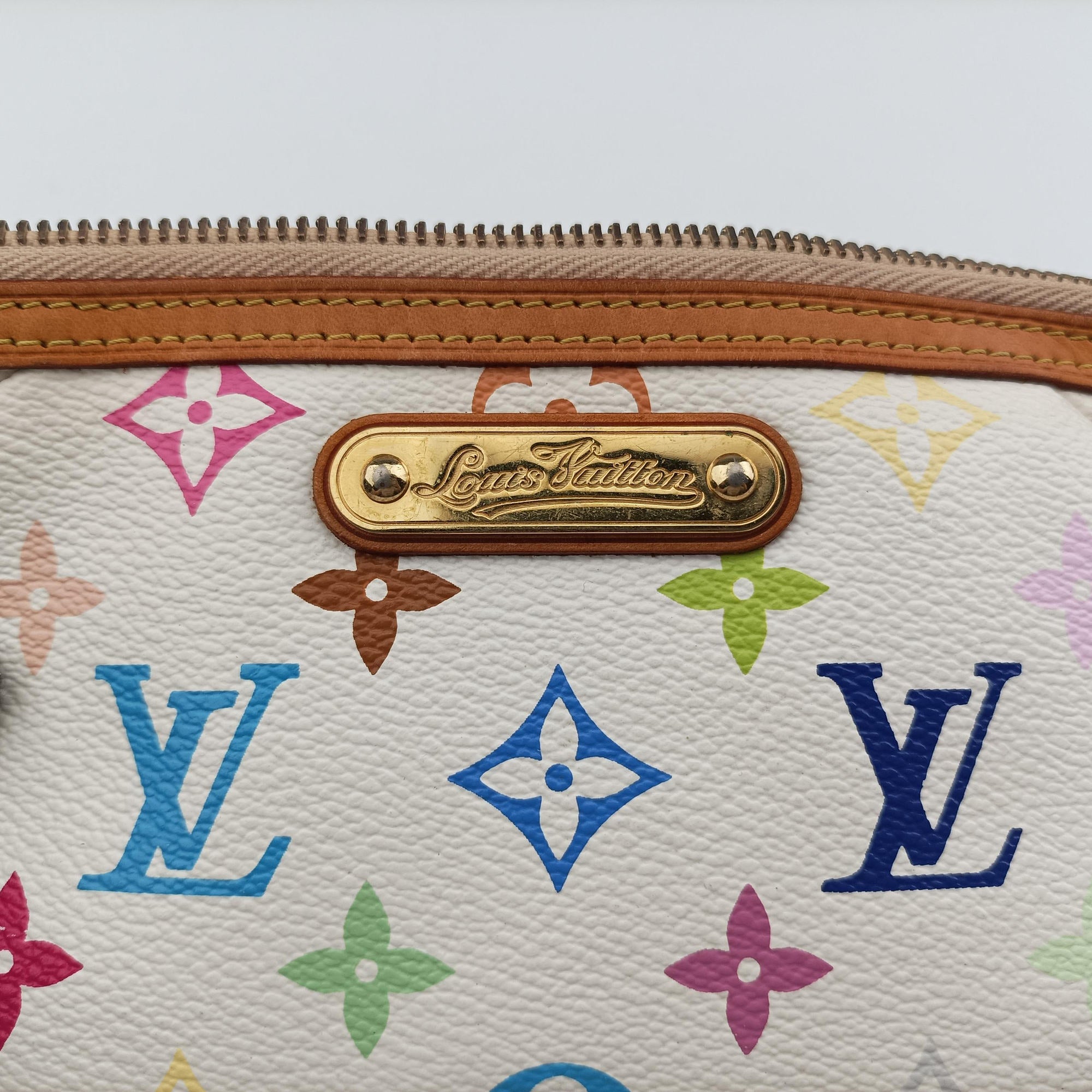 Secondhand Louis Vuitton Pochette Mira MM Accessory Pouch white Monogram Multicolor M60096 handbag | stylenewstar