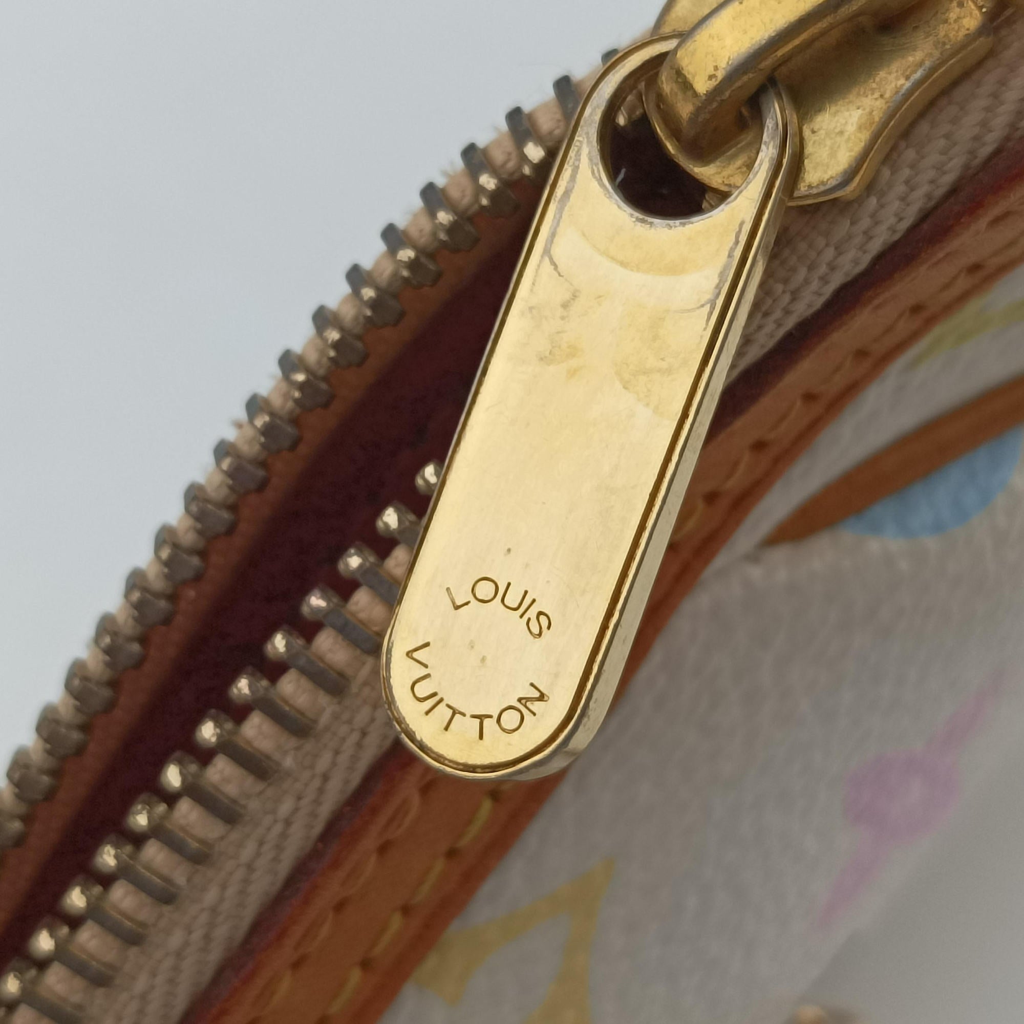 Secondhand Louis Vuitton Pochette Mira MM Accessory Pouch white Monogram Multicolor M60096 handbag | stylenewstar