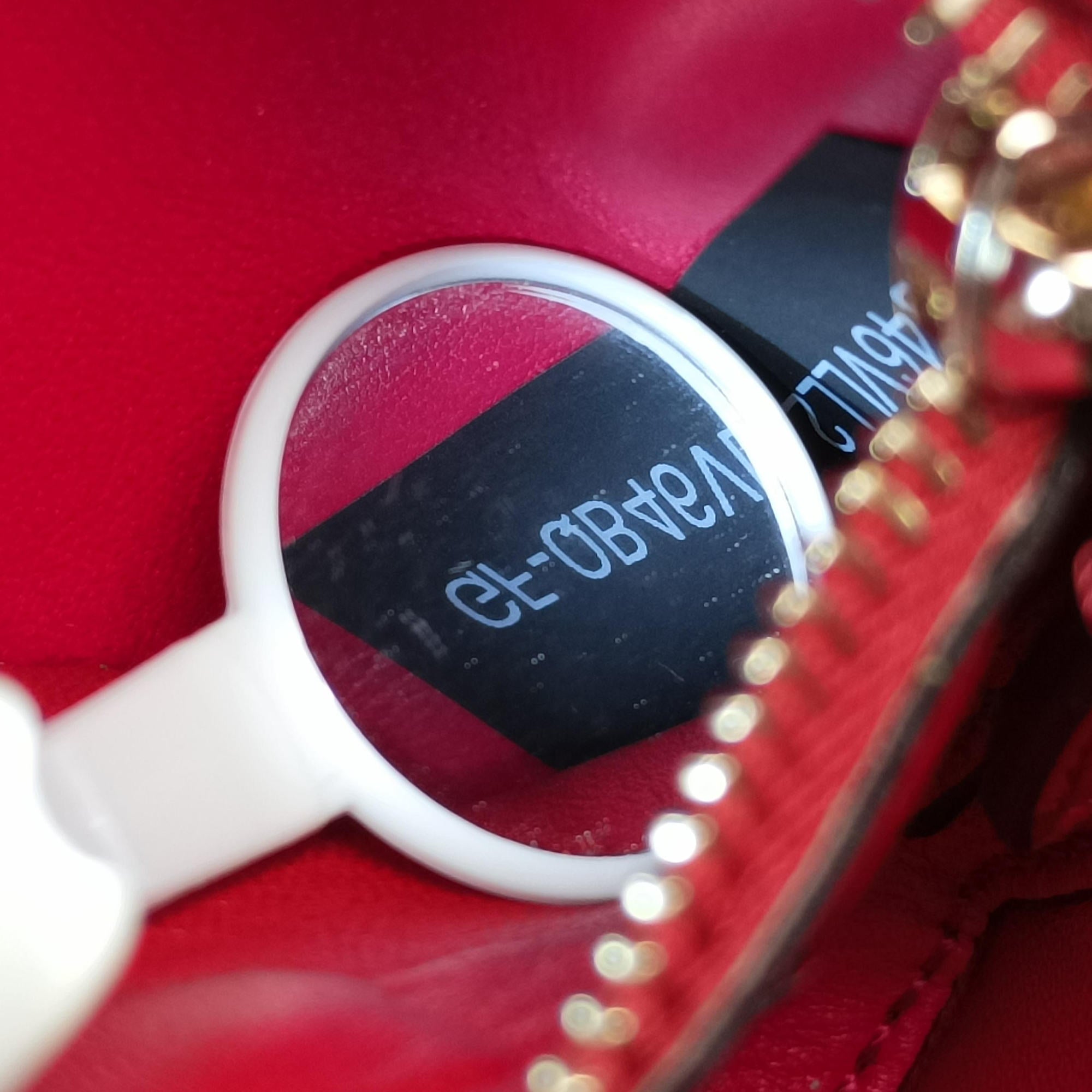 Pre-owned Valentino Rockstud Red Velvet  bum bag/waist bag | stylenewstar