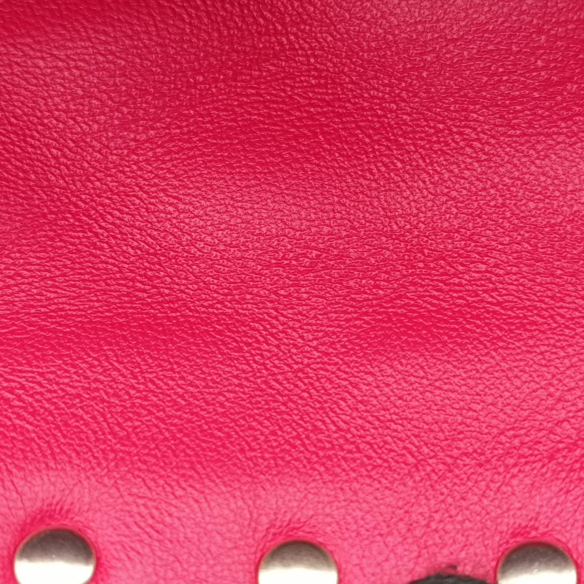 Pre-owned Valentino Rockstud Red Velvet  bum bag/waist bag | stylenewstar