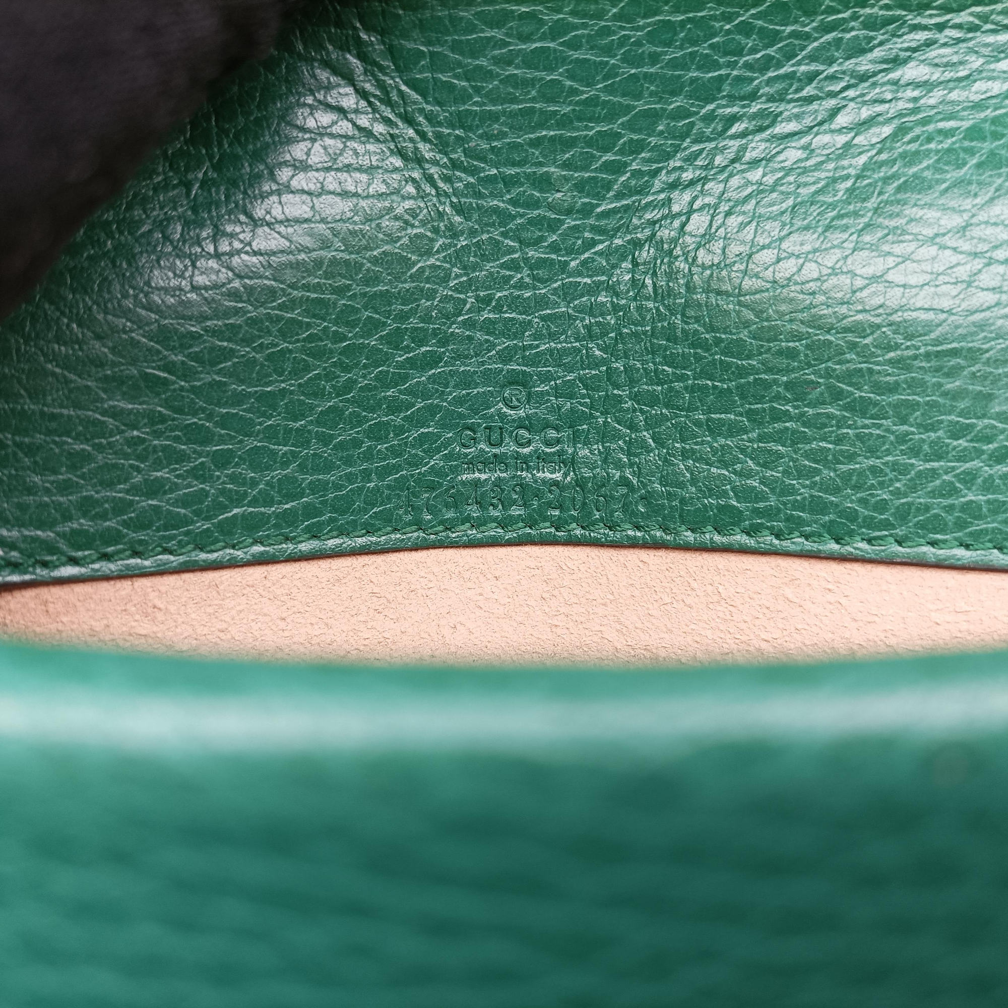Pre-owned Gucci Dionysus Green Leather 476432 shoulderbag | stylenewstar