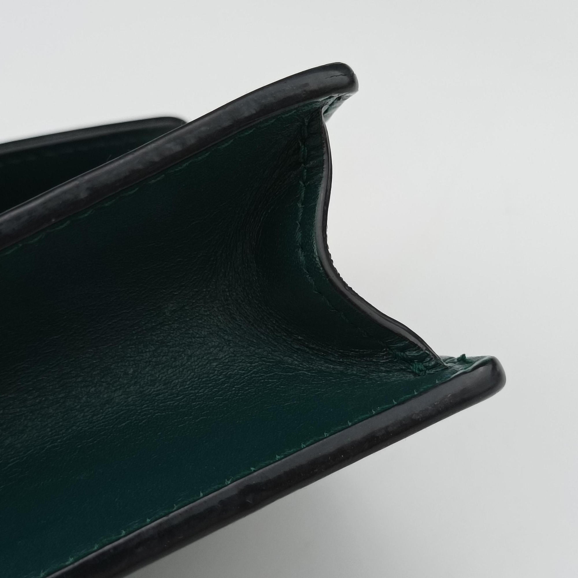 Pre-owned Bvlgari SERPENTI FOREVER Green Leather  shoulderbag | stylenewstar