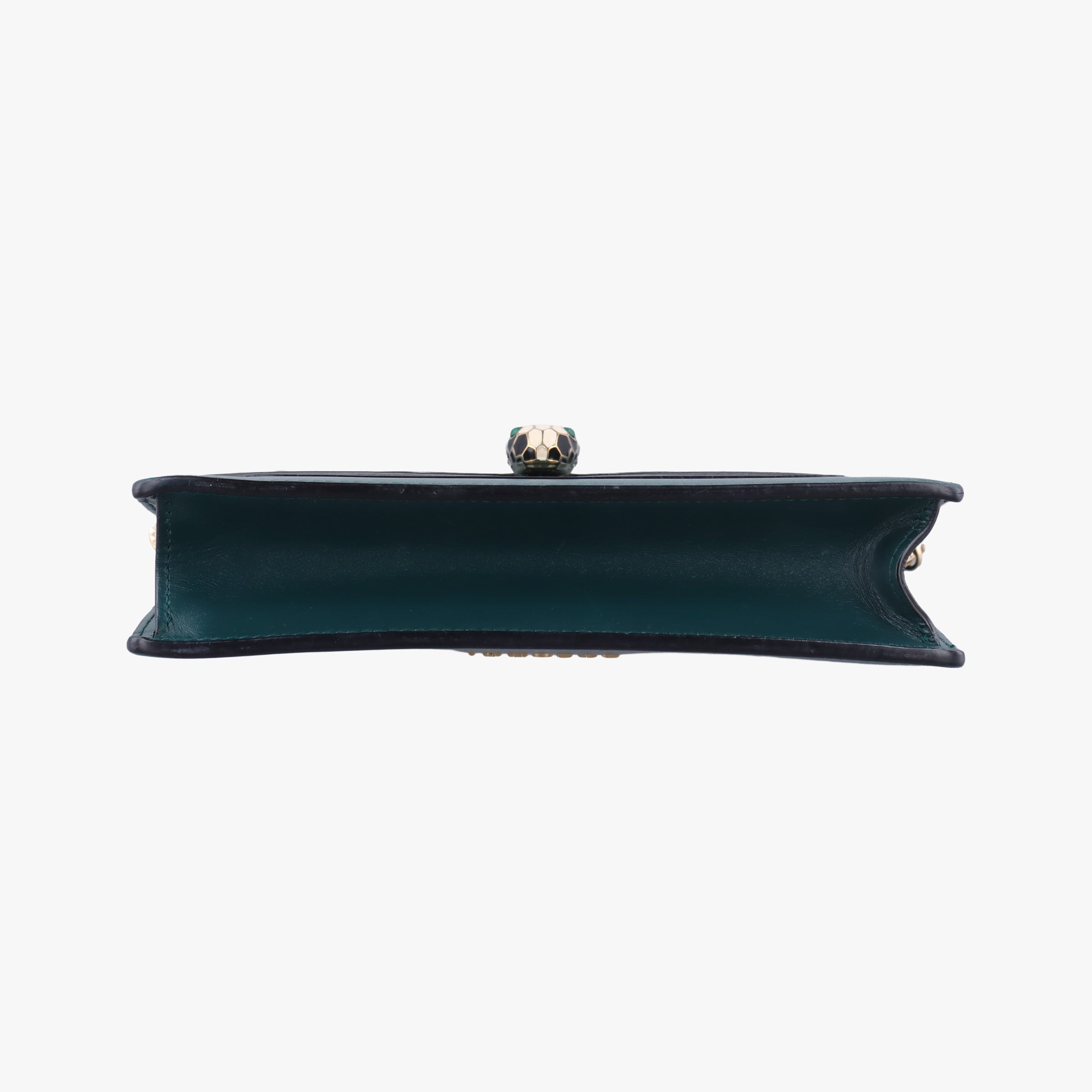 Pre-owned Bvlgari SERPENTI FOREVER Green Leather  shoulderbag | stylenewstar