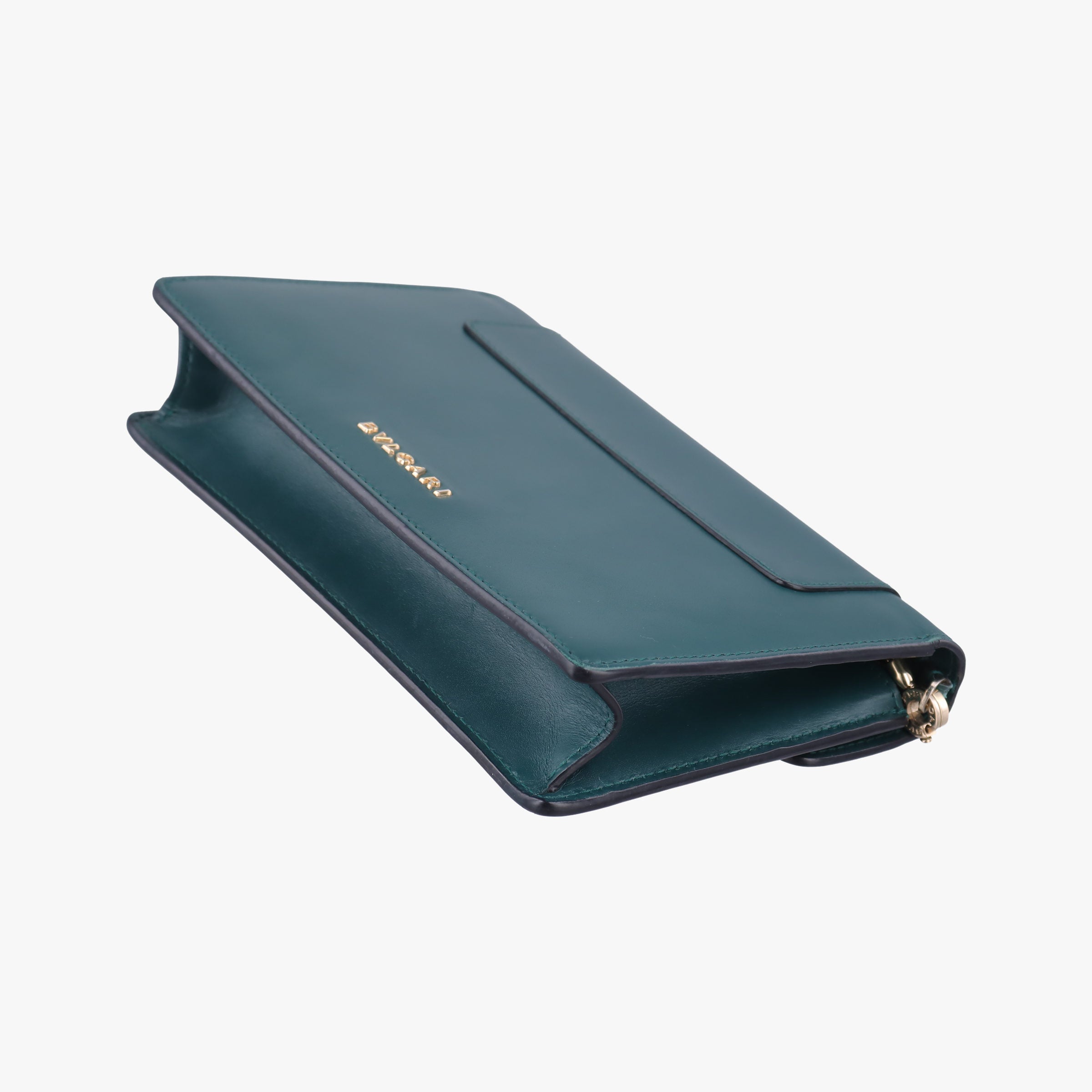 Pre-owned Bvlgari SERPENTI FOREVER Green Leather  shoulderbag | stylenewstar
